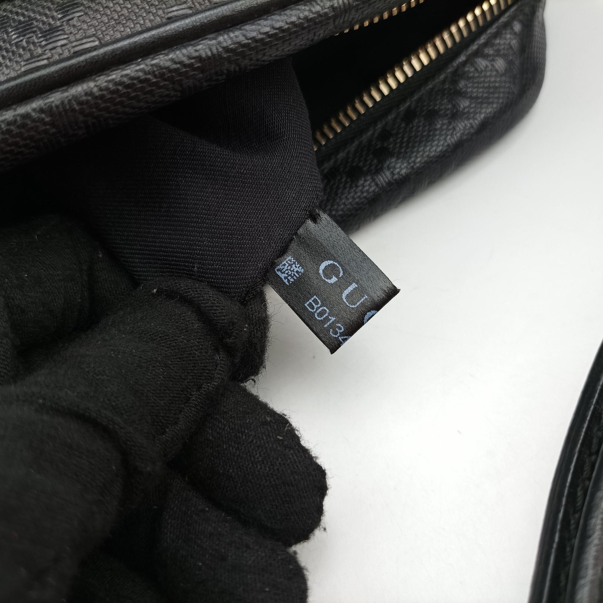 GG Imprime Messenger Black Leather 201448 B013426061GGインプリメ メッセンジャー ブラック レザー 201448 B013426061
