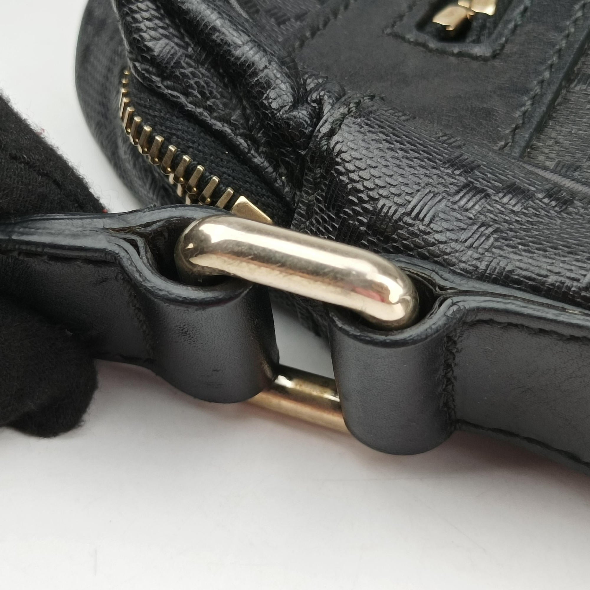 GG Imprime Messenger Black Leather 201448 B013426061GGインプリメ メッセンジャー ブラック レザー 201448 B013426061