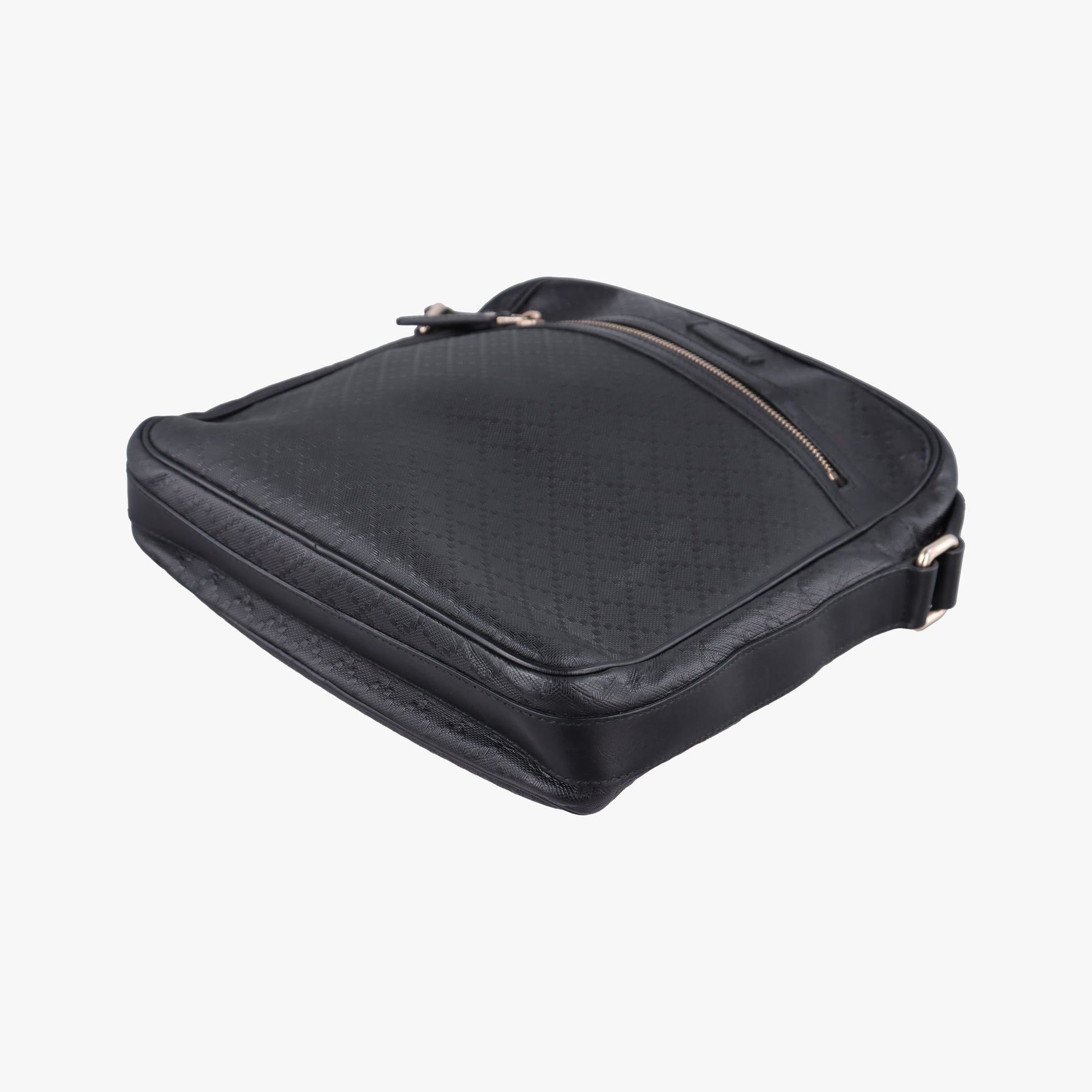 GG Imprime Messenger Black Leather 201448 B013426061GGインプリメ メッセンジャー ブラック レザー 201448 B013426061