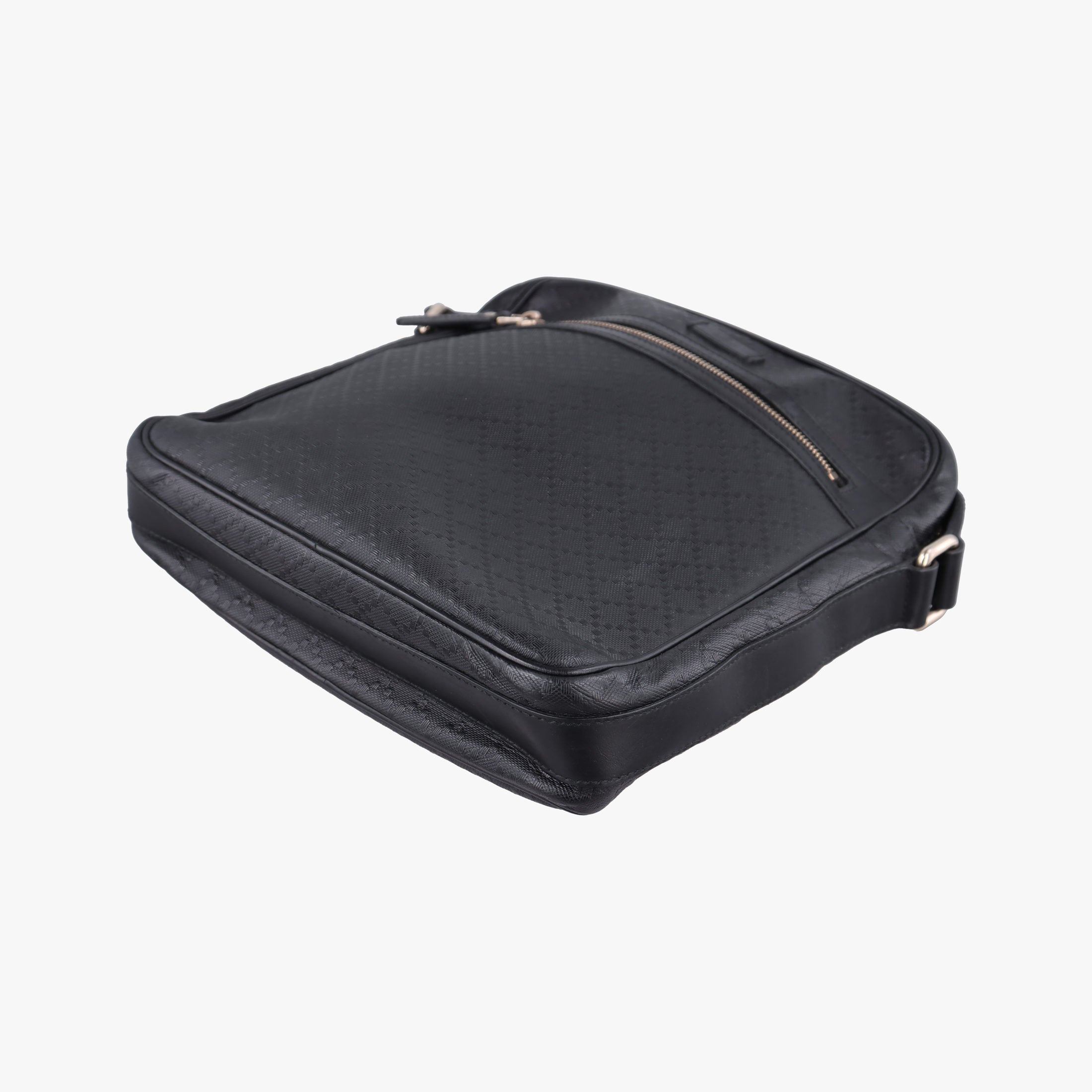 GG Imprime Messenger Black Leather 201448 B013426061GGインプリメ メッセンジャー ブラック レザー 201448 B013426061