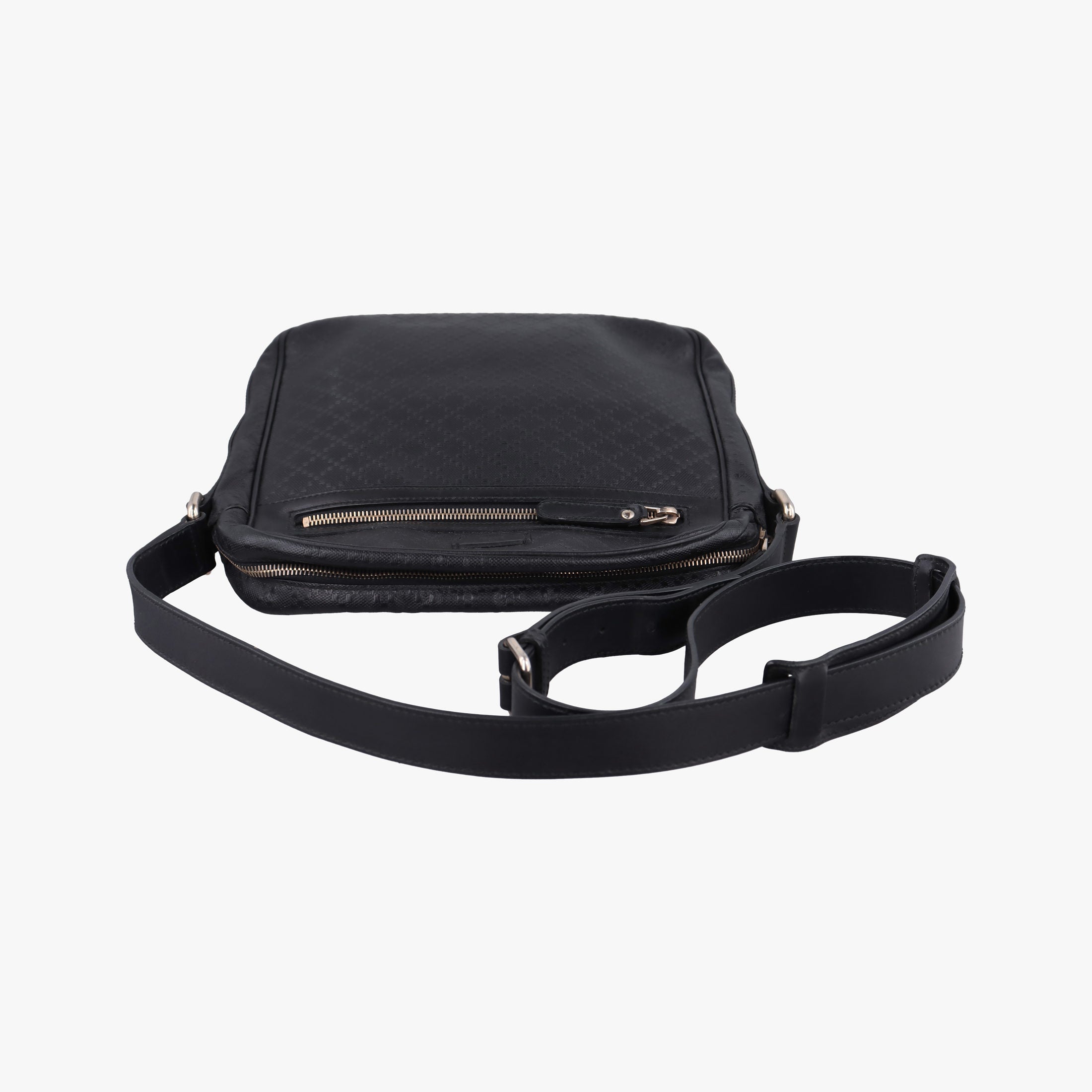GG Imprime Messenger Black Leather 201448 B013426061GGインプリメ メッセンジャー ブラック レザー 201448 B013426061