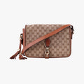 Secondhand Gucci Marrakech Messenger Beige x Brown canvas x Leather 257024 shoulderbag | stylenewstar
