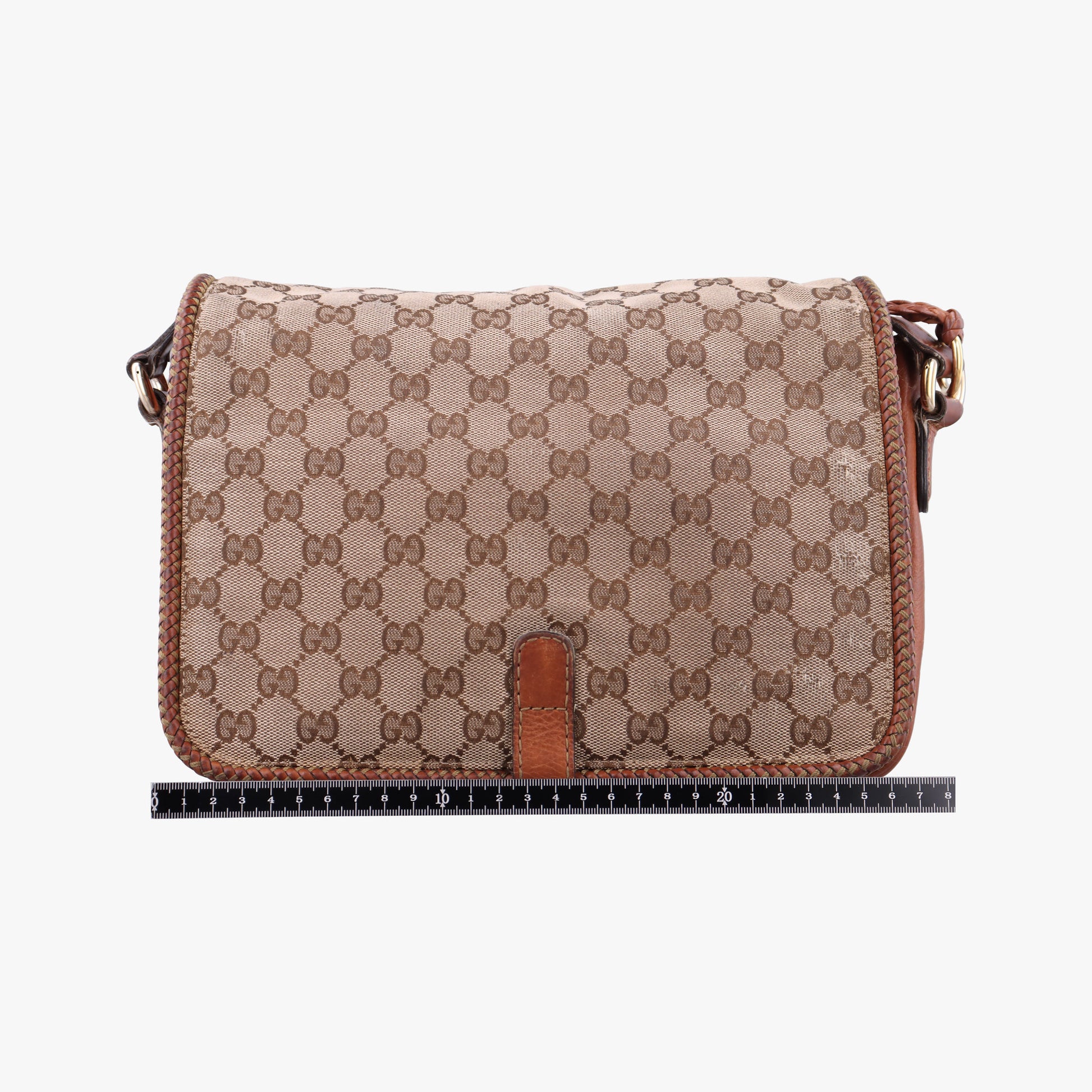Secondhand Gucci Marrakech Messenger Beige x Brown canvas x Leather 257024 shoulderbag | stylenewstar
