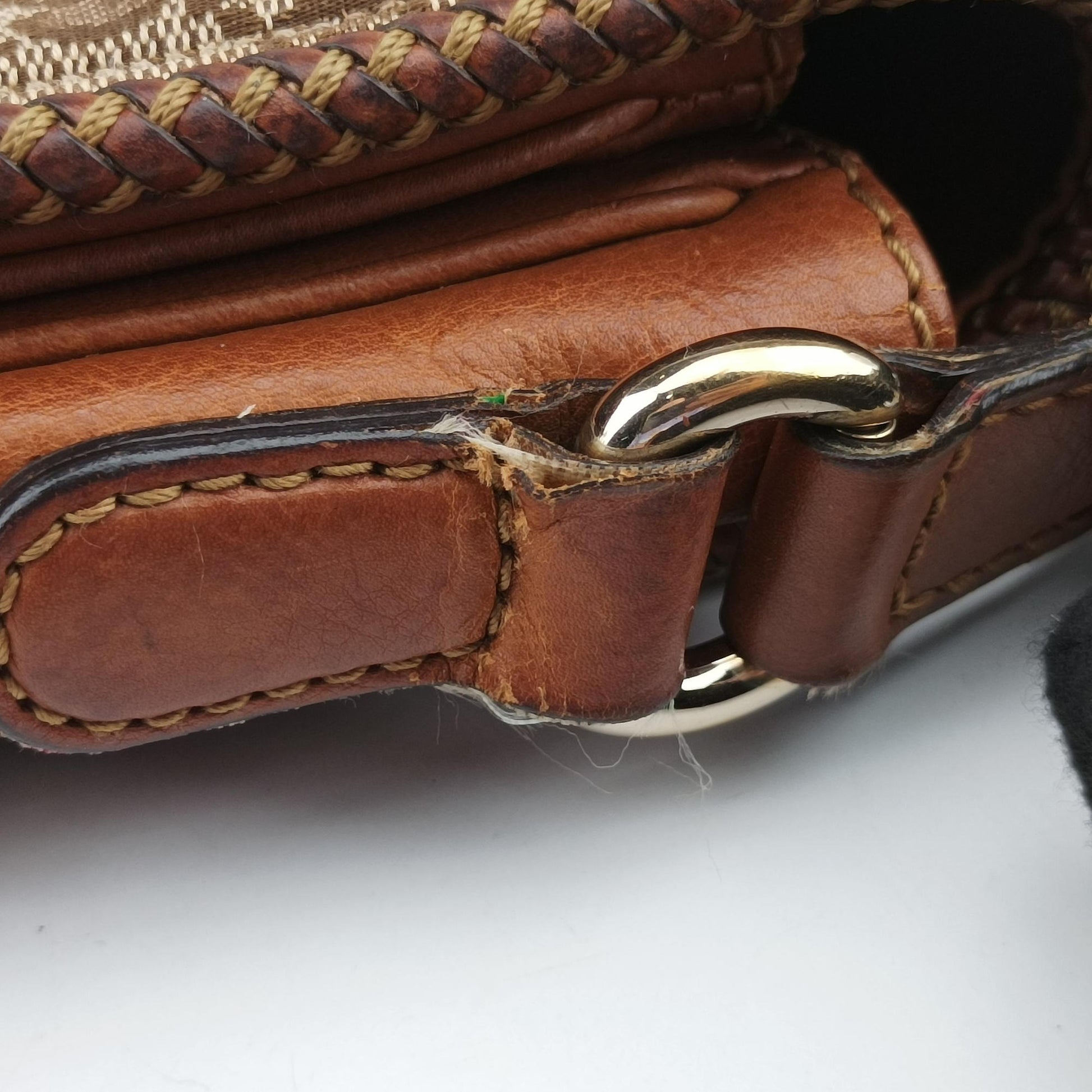 Secondhand Gucci Marrakech Messenger Beige x Brown canvas x Leather 257024 shoulderbag | stylenewstar