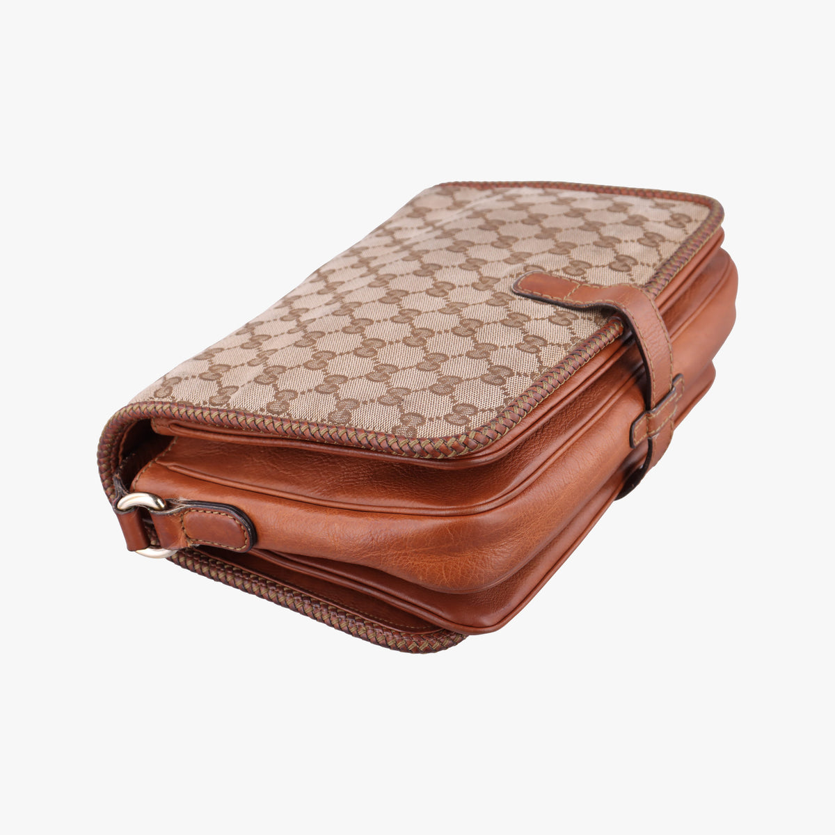 Secondhand Gucci Marrakech Messenger Beige x Brown canvas x Leather 257024 shoulderbag | stylenewstar
