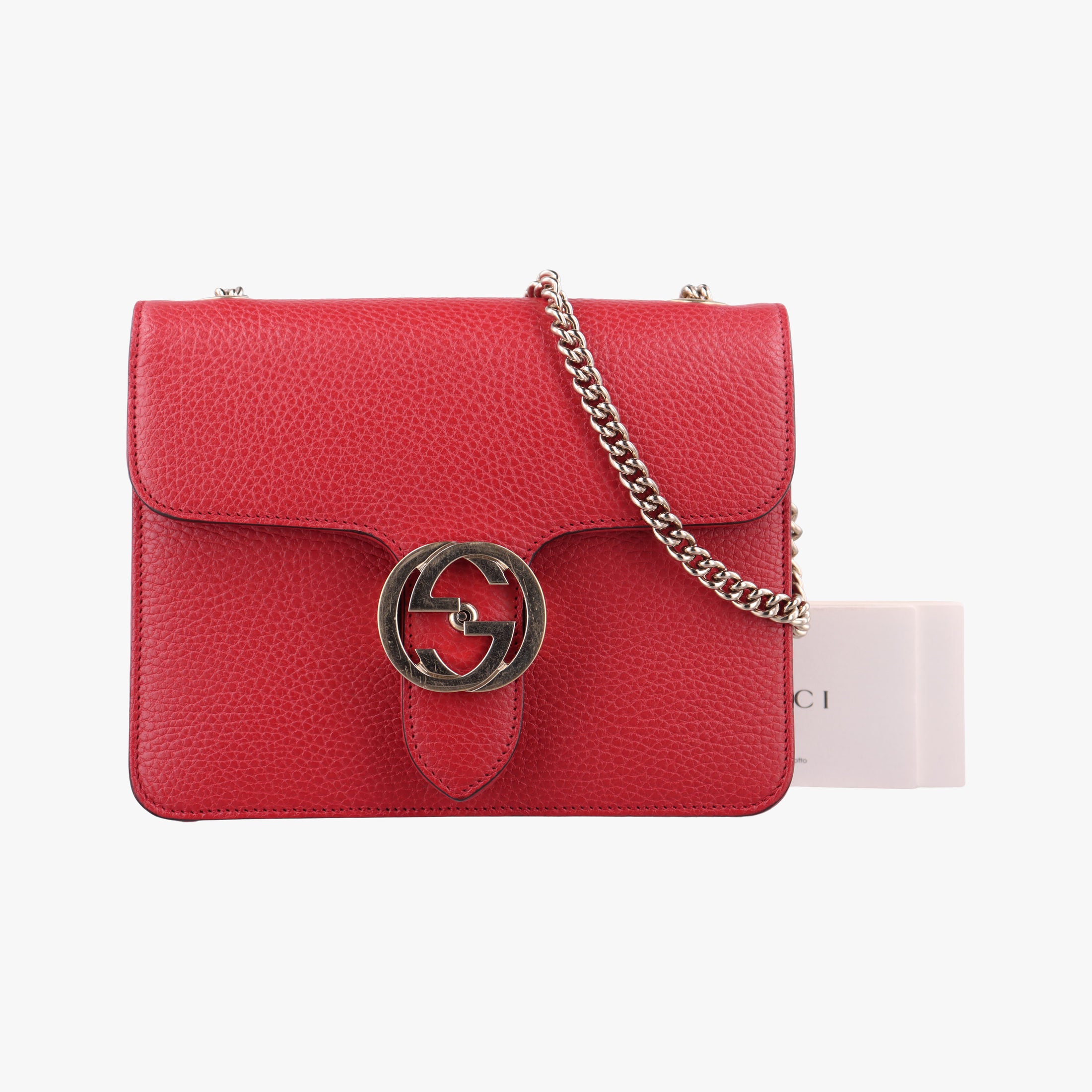 Interlocking G Red Leather 510304 C026804563インターロッキングG レッド レザー 510304 C026804563