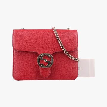 Interlocking G Red Leather 510304 C026804563インターロッキングG レッド レザー 510304 C026804563
