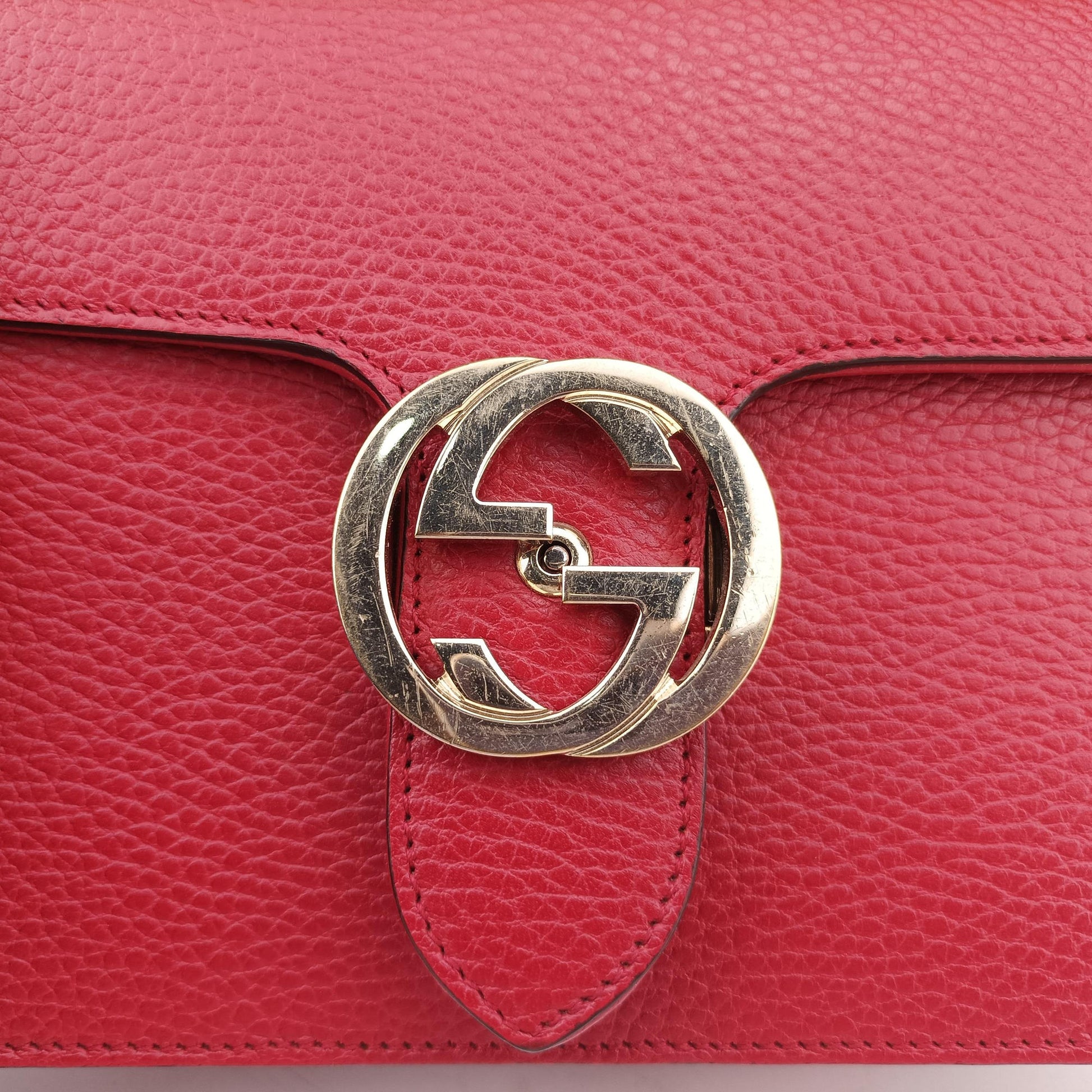 Interlocking G Red Leather 510304 C026804563インターロッキングG レッド レザー 510304 C026804563