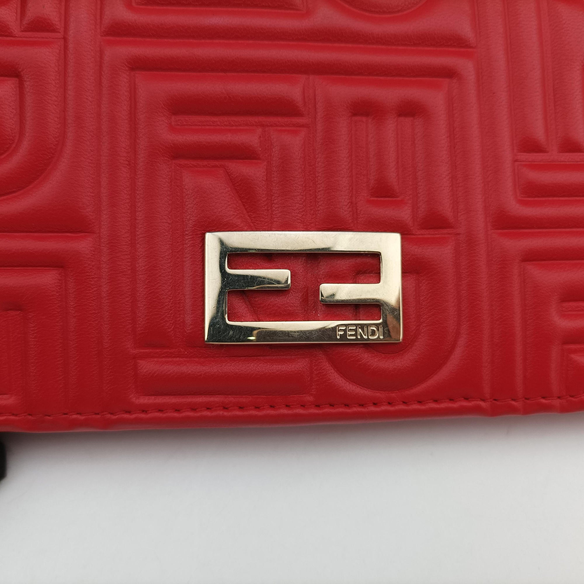 Embossed Logo Red lambskin 8M0219 2266 8M0219 YMY 088エンボス ロゴ レッド ラムスキン 8M0219 2266 8M0219 YMY 088