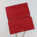 Embossed Logo Red lambskin 8M0219 2266 8M0219 YMY 088エンボス ロゴ レッド ラムスキン 8M0219 2266 8M0219 YMY 088