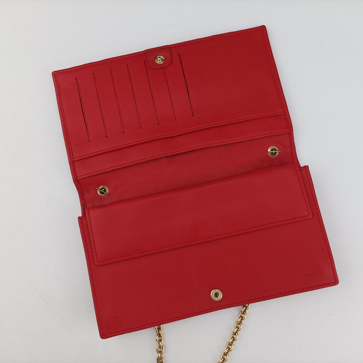 Embossed Logo Red lambskin 8M0219 2266 8M0219 YMY 088エンボス ロゴ レッド ラムスキン 8M0219 2266 8M0219 YMY 088