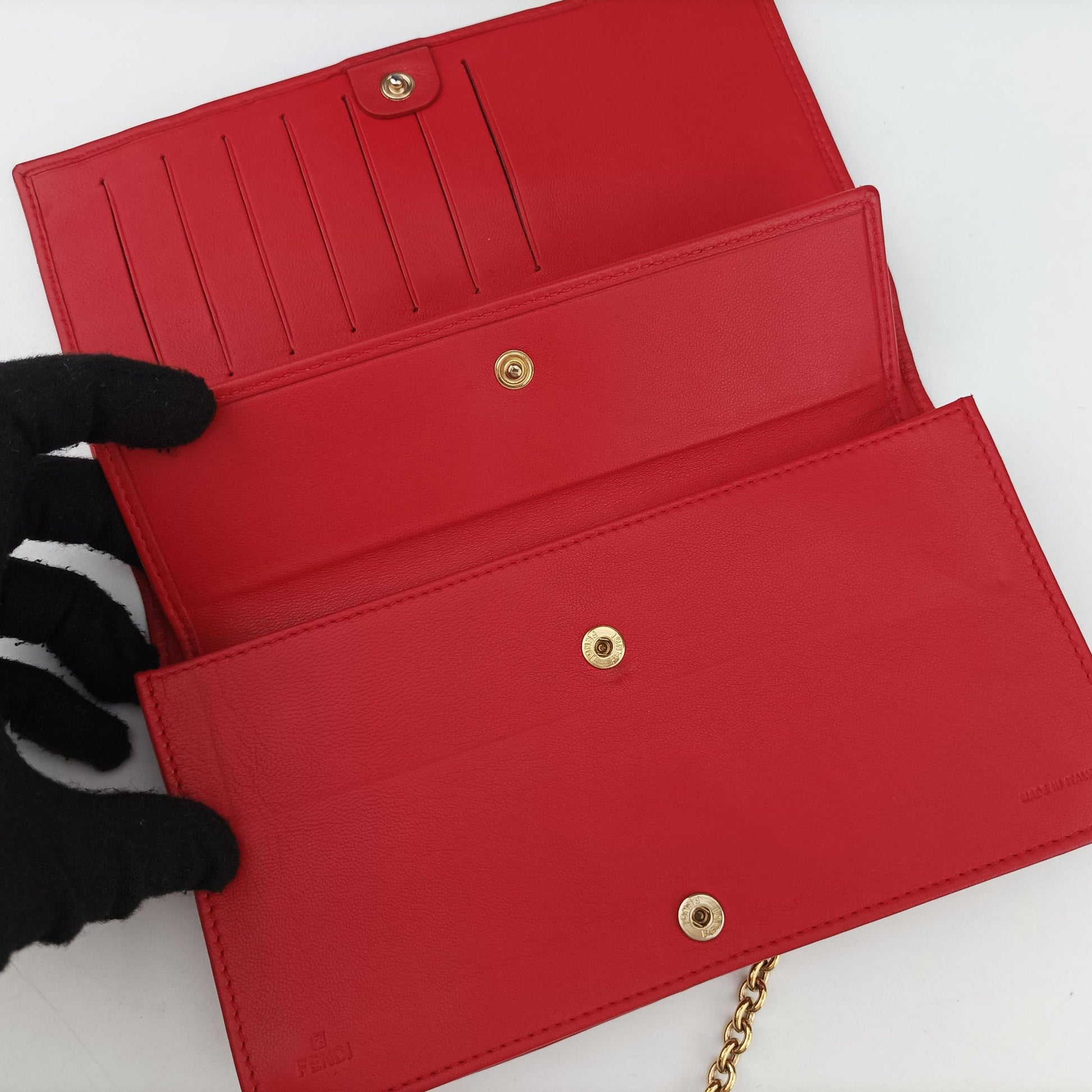 Embossed Logo Red lambskin 8M0219 2266 8M0219 YMY 088エンボス ロゴ レッド ラムスキン 8M0219 2266 8M0219 YMY 088