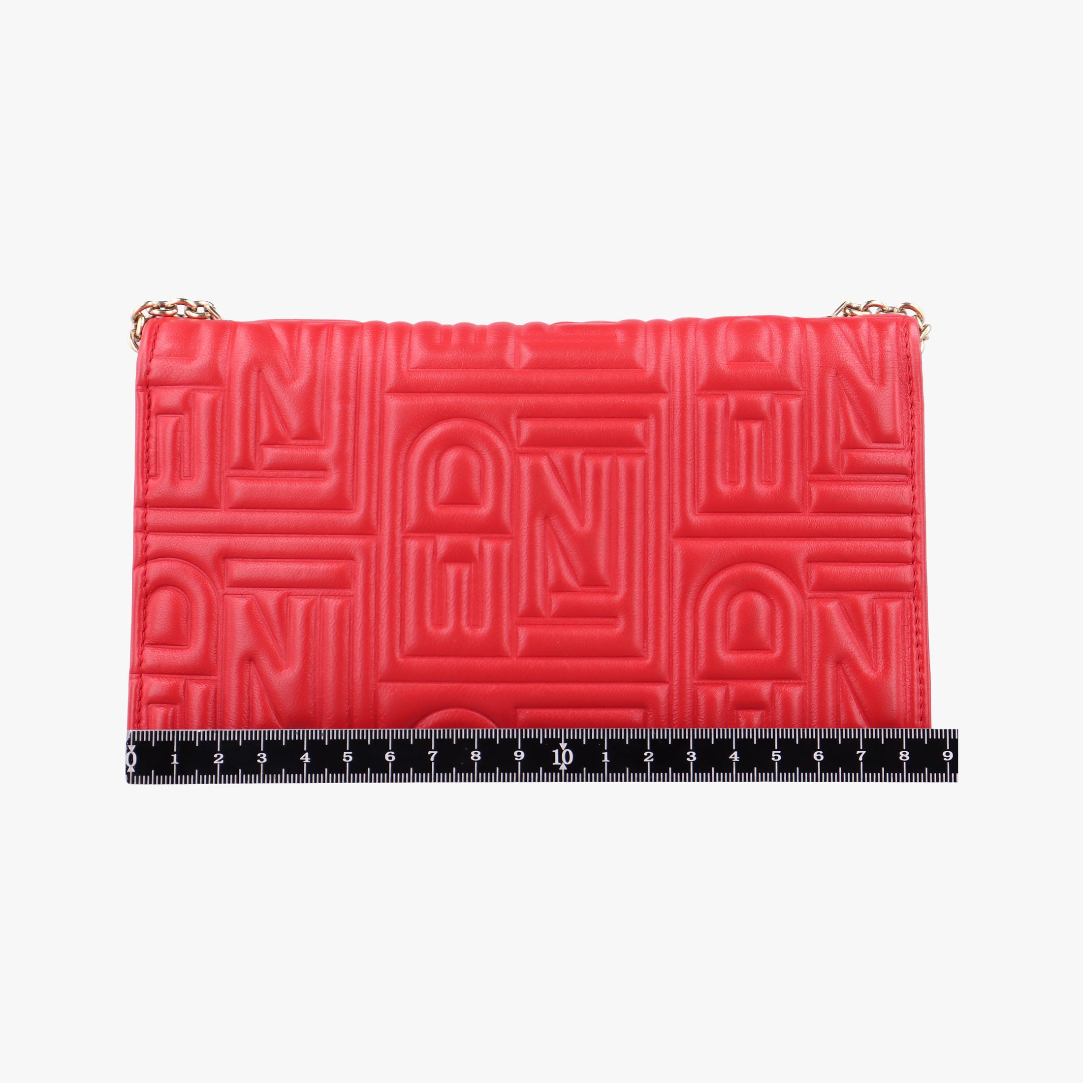 Embossed Logo Red lambskin 8M0219 2266 8M0219 YMY 088エンボス ロゴ レッド ラムスキン 8M0219 2266 8M0219 YMY 088