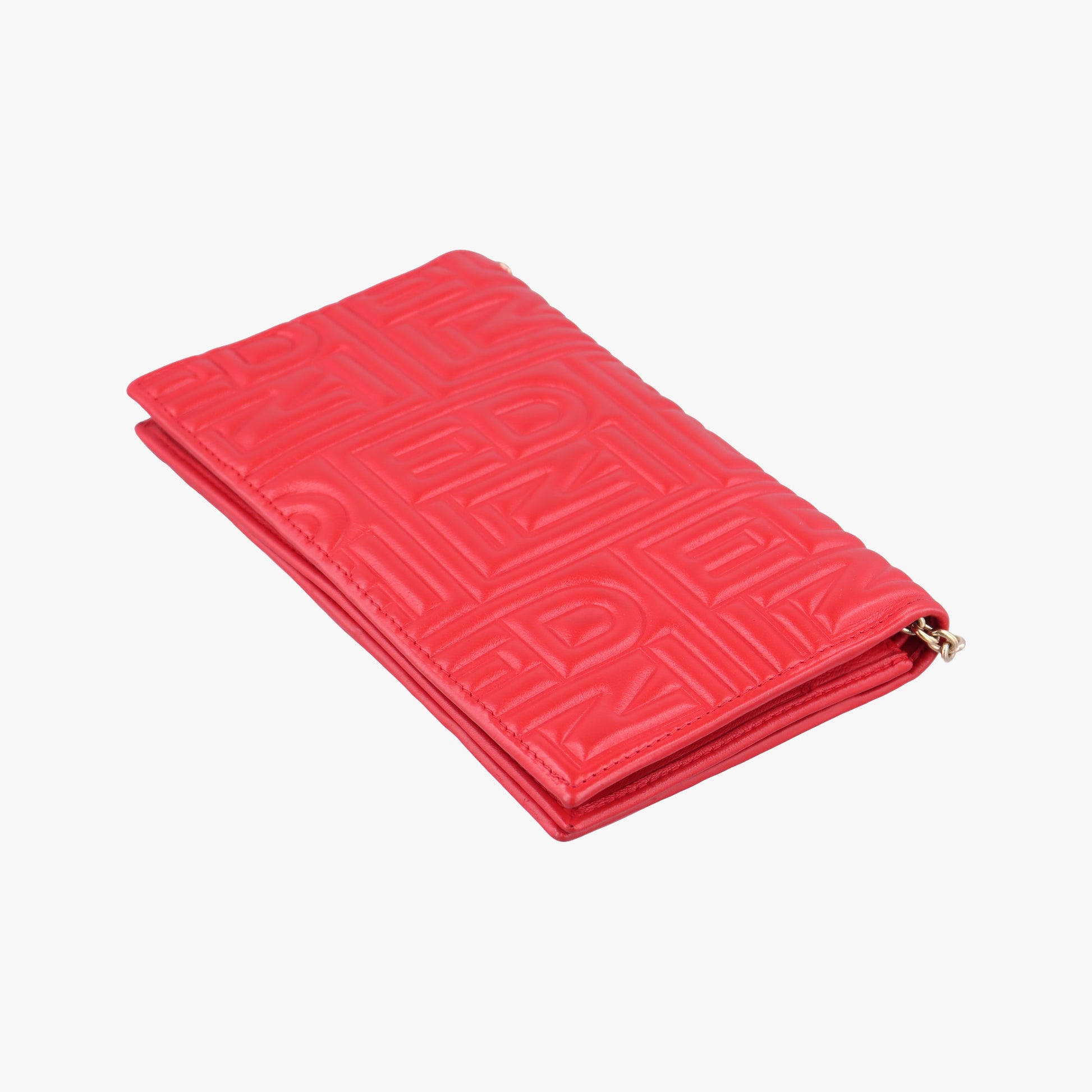 Embossed Logo Red lambskin 8M0219 2266 8M0219 YMY 088エンボス ロゴ レッド ラムスキン 8M0219 2266 8M0219 YMY 088