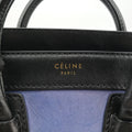 luggage nano shopper Blue×Black×Beige Leather×Suede F-ZP-0142ラゲージナノショッパー ブルー×ブラック×ベージュ レザー×スエード F-ZP-0142