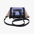 luggage nano shopper Blue×Black×Beige Leather×Suede F-ZP-0142ラゲージナノショッパー ブルー×ブラック×ベージュ レザー×スエード F-ZP-0142