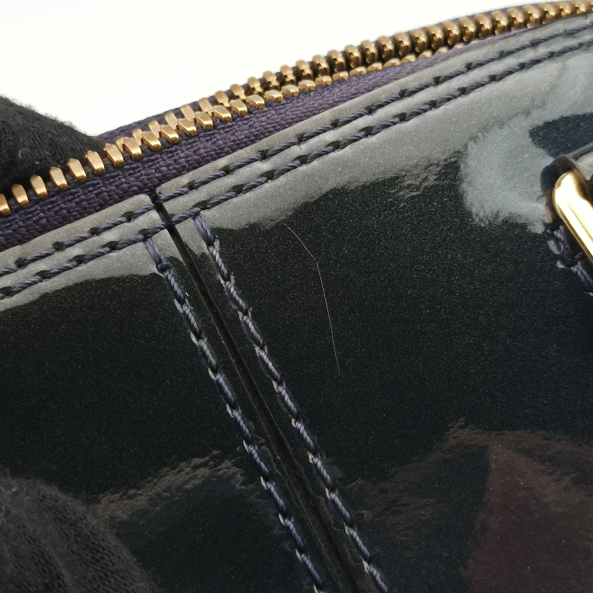 Pre-owned Louis Vuitton Miroir Alma BB MARINE Vernis M54705 shoulderbag | stylenewstar