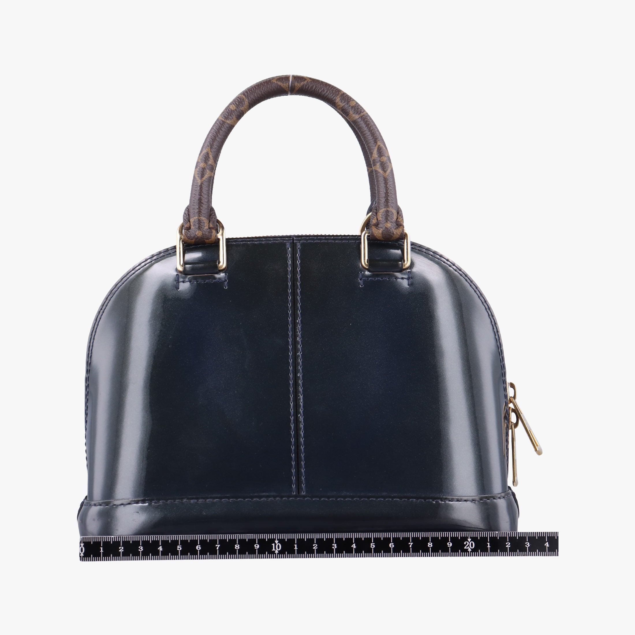 Pre-owned Louis Vuitton Miroir Alma BB MARINE Vernis M54705 shoulderbag | stylenewstar