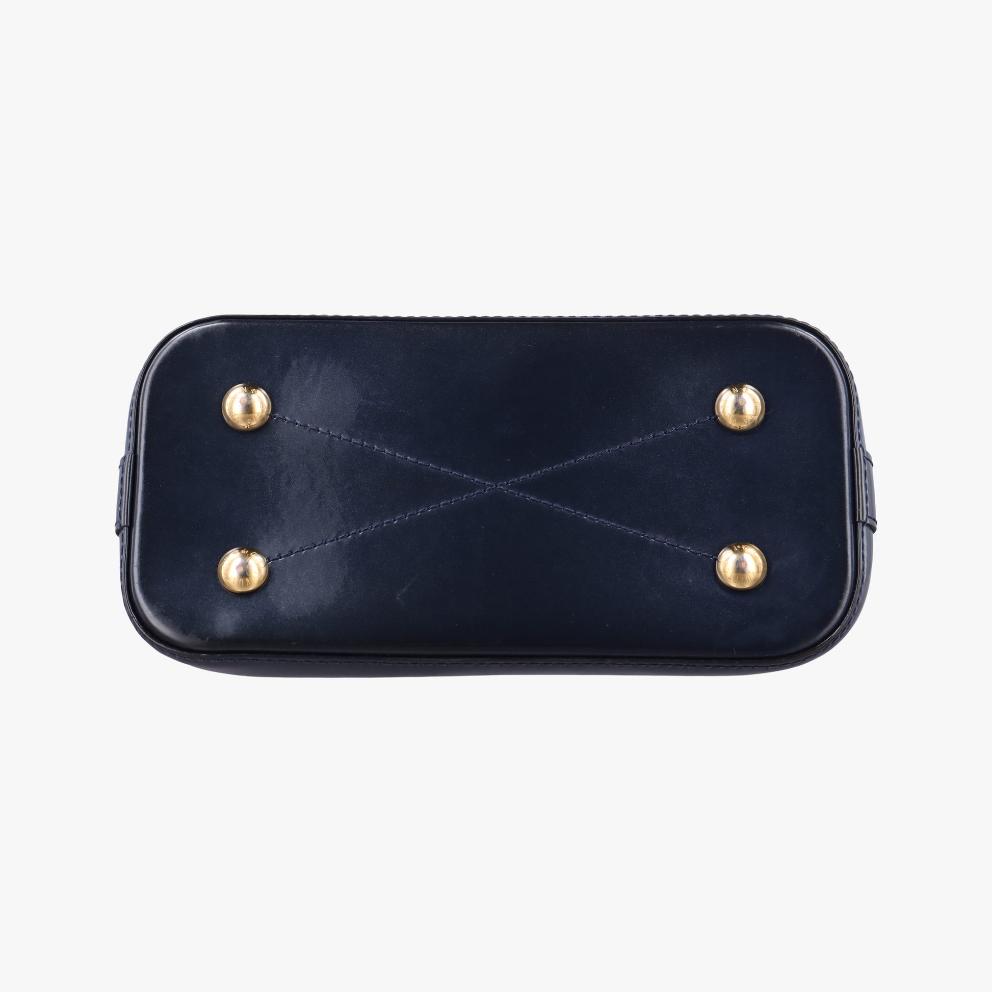 Pre-owned Louis Vuitton Miroir Alma BB MARINE Vernis M54705 shoulderbag | stylenewstar
