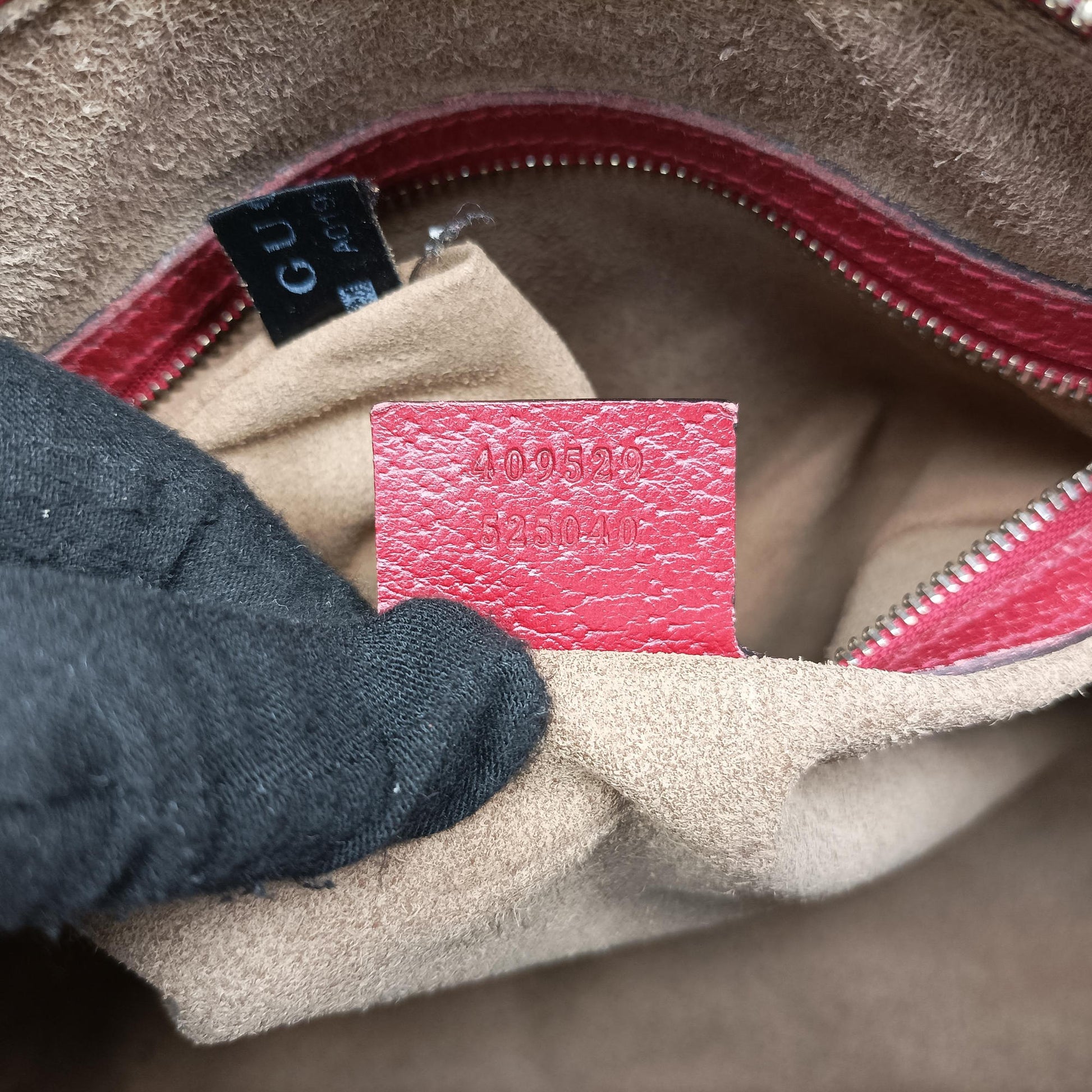 Pre-owned Gucci GG SUPREME Beige × Dark Brown × Multi PVC coated canvas×Leather 409529 shoulderbag | stylenewstar