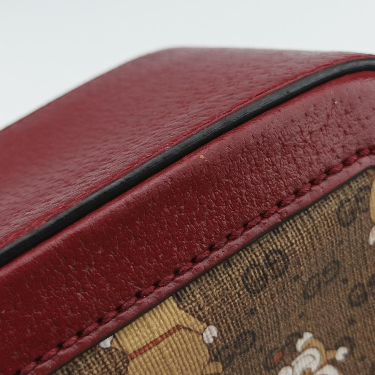 Vintage Gucci Doraemon collaboration Red×beige×multi PVC coated canvas×Leather 655596 shoulderbag | stylenewstar