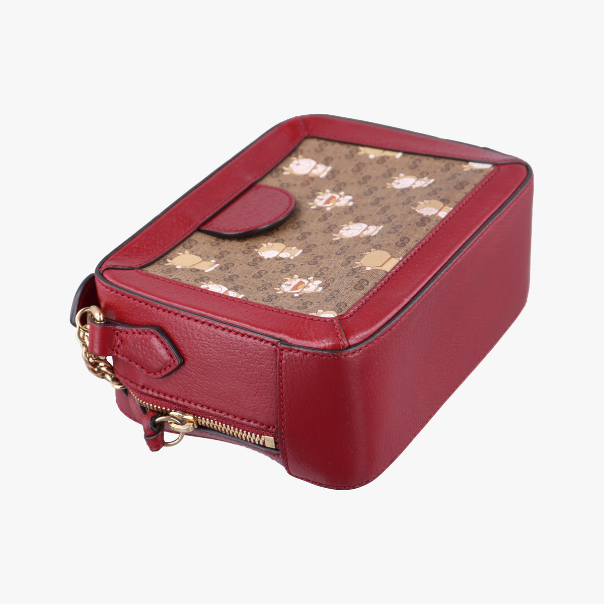 Vintage Gucci Doraemon collaboration Red×beige×multi PVC coated canvas×Leather 655596 shoulderbag | stylenewstar