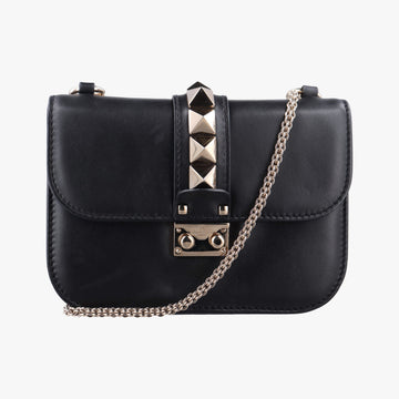 Rockstud Glam Lock Black Leather BL-L312VIT2ロックスタッズグラムロックスモール ブラック レザー BL-L312VIT2