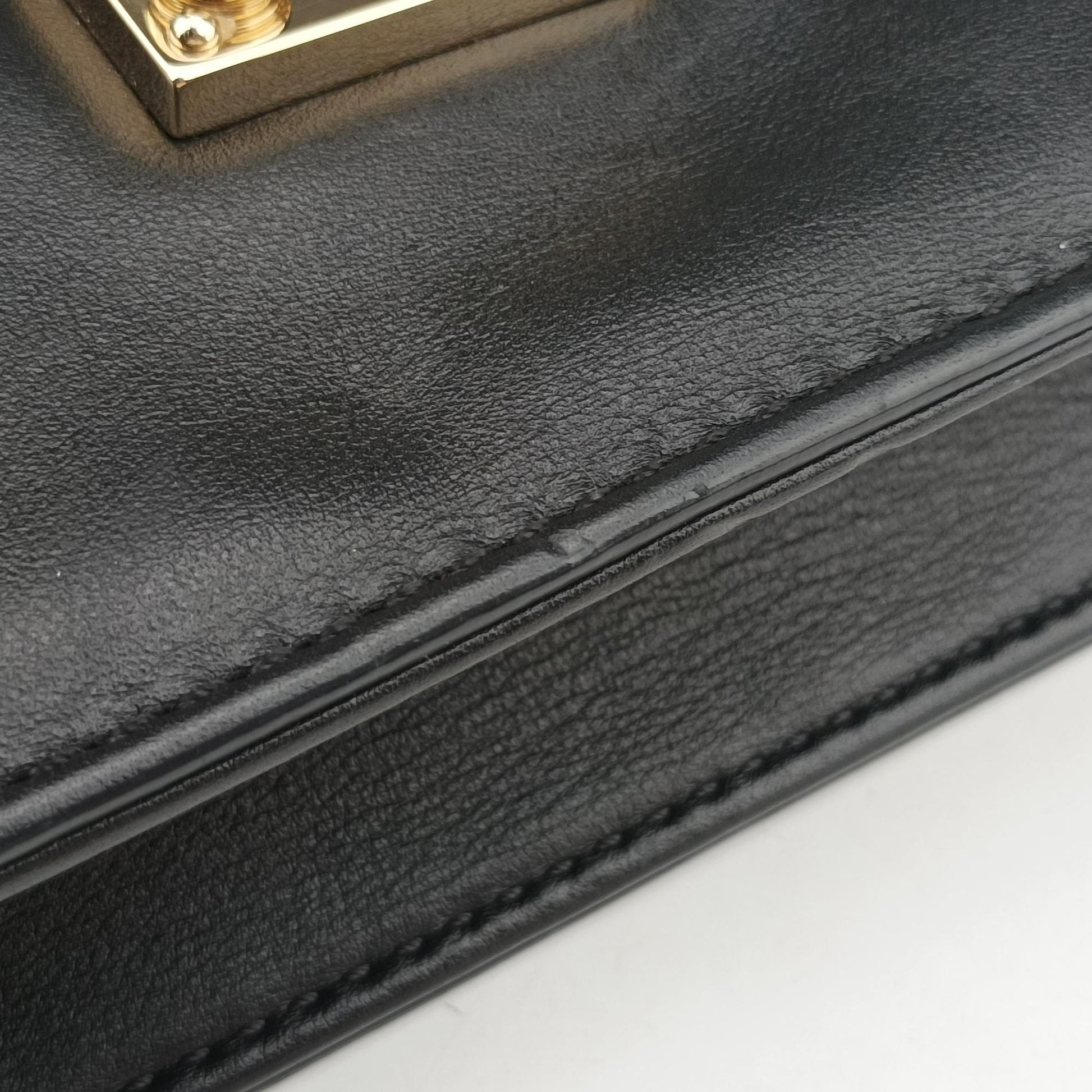 Rockstud Glam Lock Black Leather BL-L312VIT2ロックスタッズグラムロックスモール ブラック レザー BL-L312VIT2