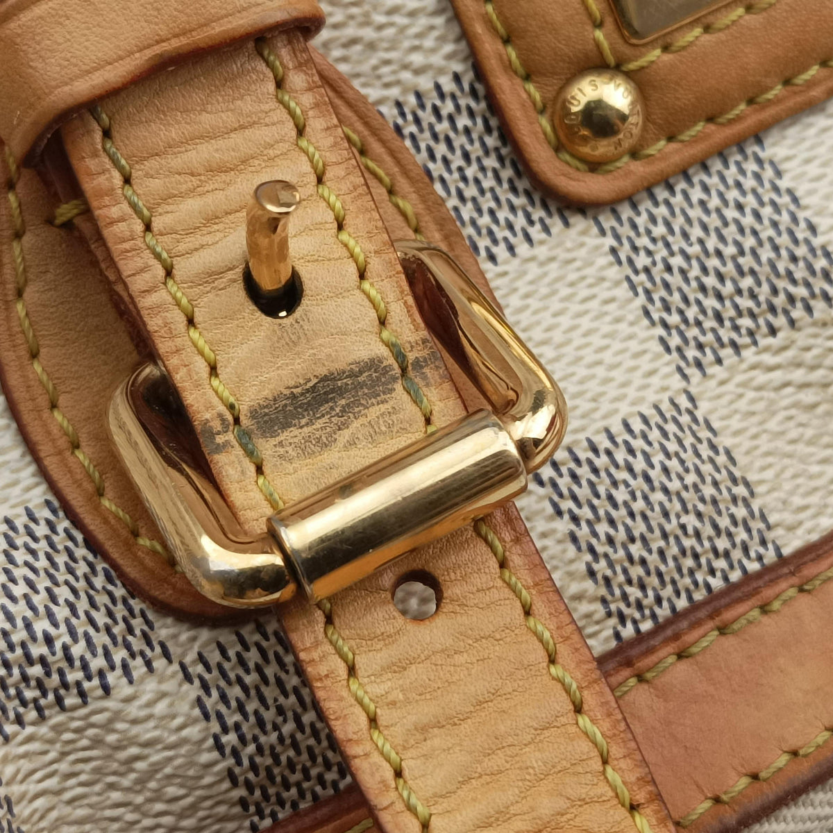 Secondhand Louis Vuitton BERKELEY Azur Damier Canvas N52001 handbag | stylenewstar