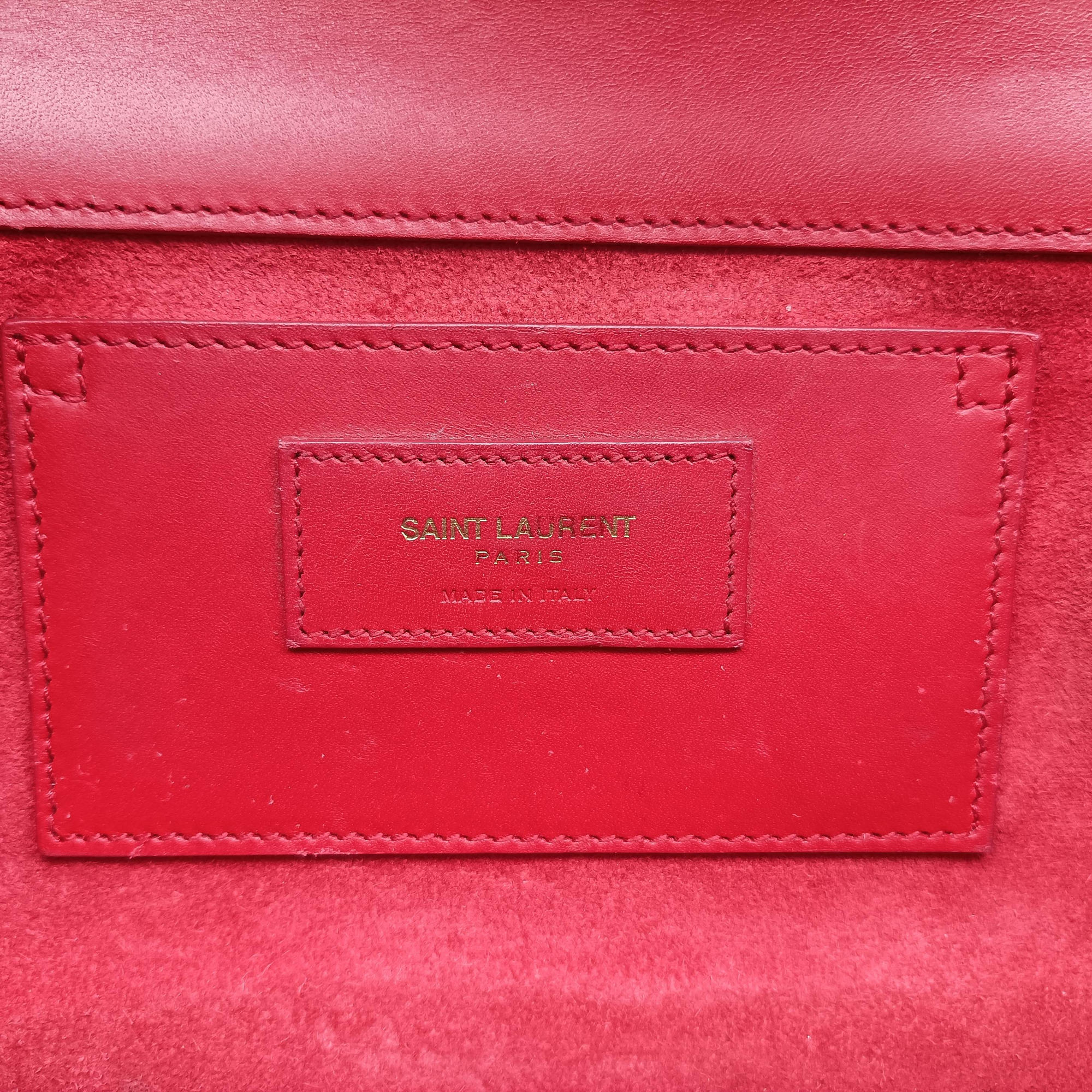 Vintage Yves Saint Laurent KATE Red Leather 354119 shoulderbag | stylenewstar