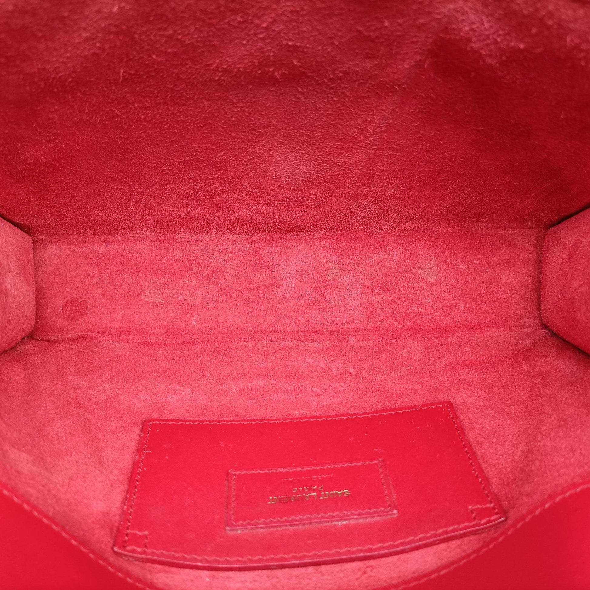 Vintage Yves Saint Laurent KATE Red Leather 354119 shoulderbag | stylenewstar