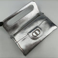 Dior double Medium Silver Leather 10-MA-0241ディオール ダブル ミディアム シルバー レザー 10-MA-0241