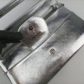 Dior double Medium Silver Leather 10-MA-0241ディオール ダブル ミディアム シルバー レザー 10-MA-0241