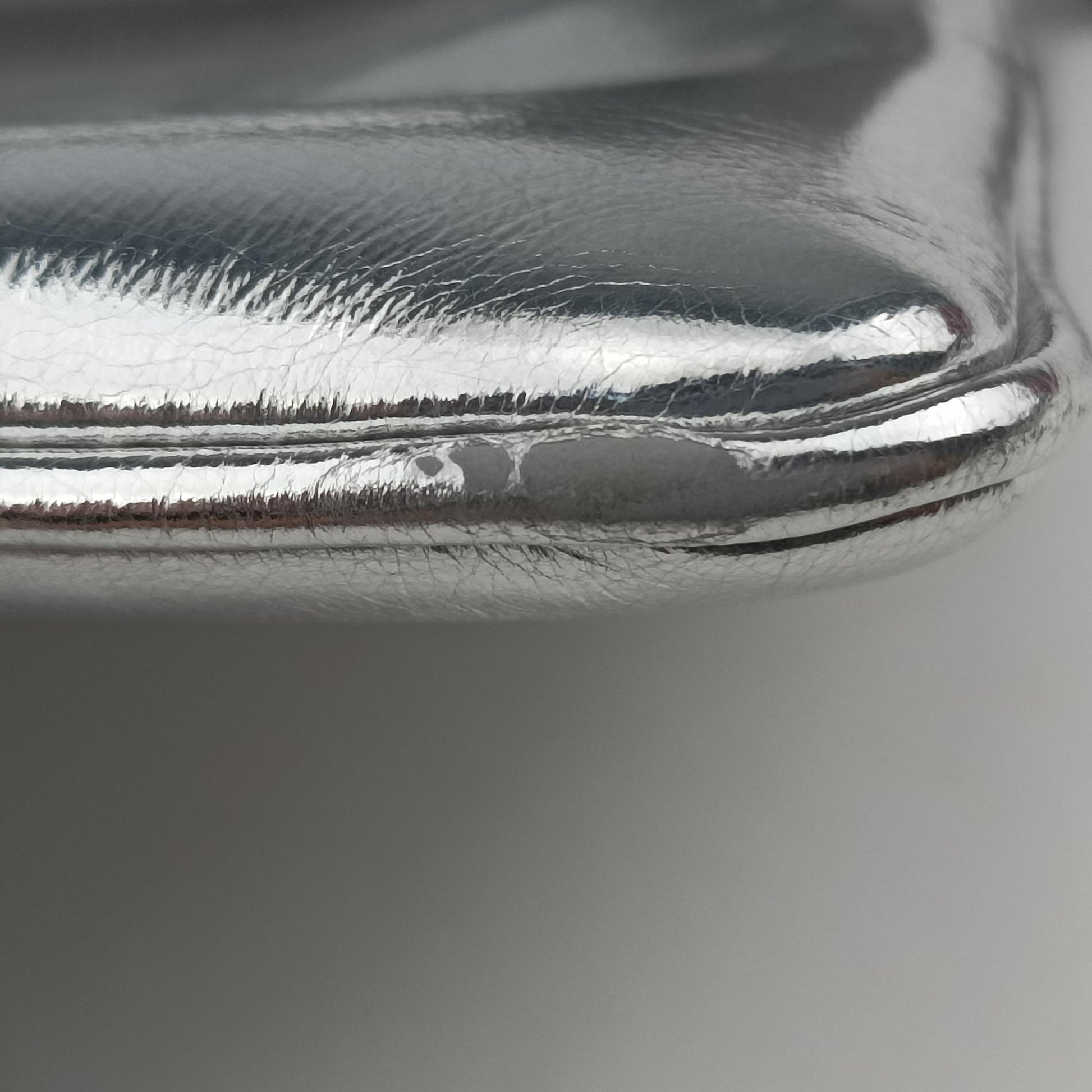 Dior double Medium Silver Leather 10-MA-0241ディオール ダブル ミディアム シルバー レザー 10-MA-0241