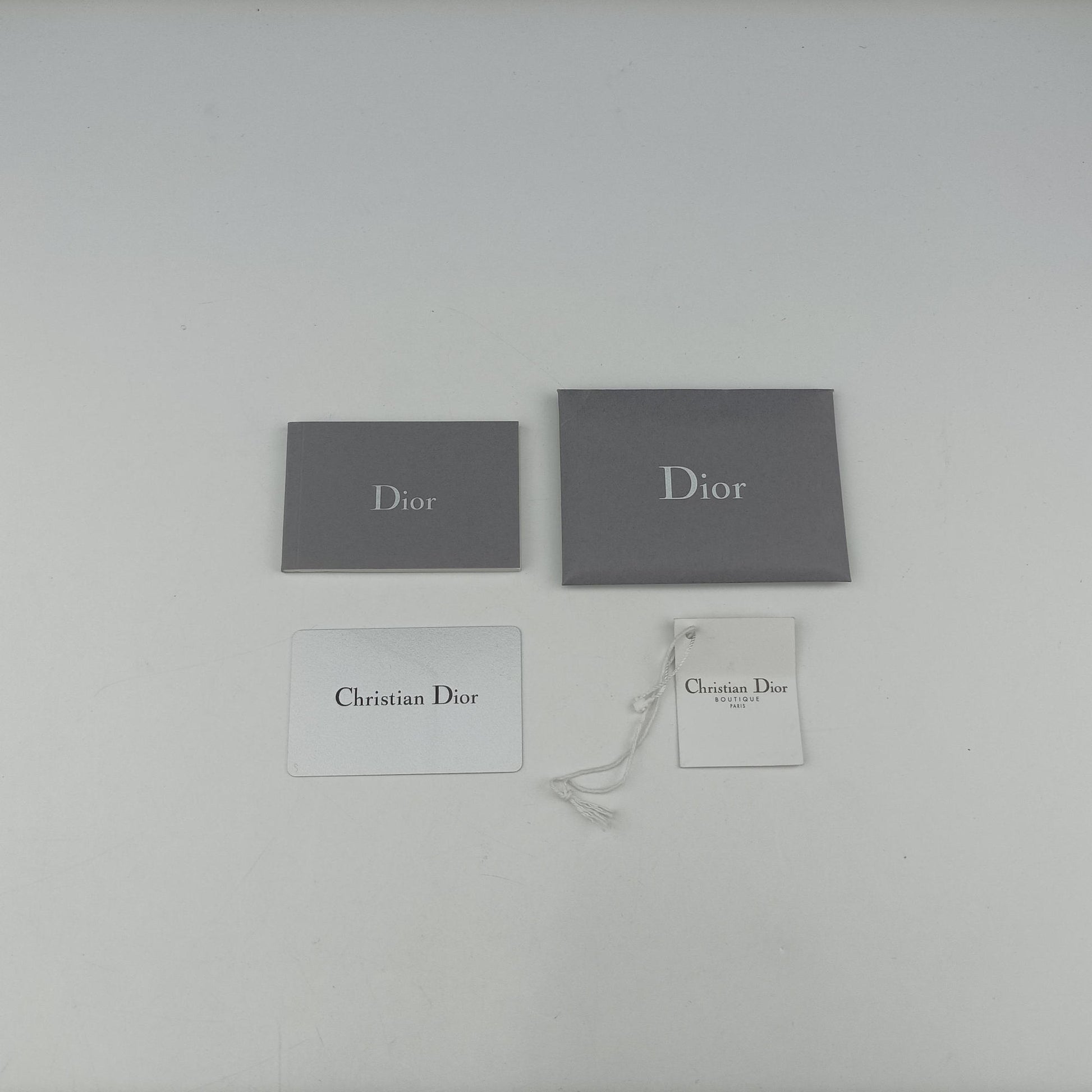 Dior double Medium Silver Leather 10-MA-0241ディオール ダブル ミディアム シルバー レザー 10-MA-0241