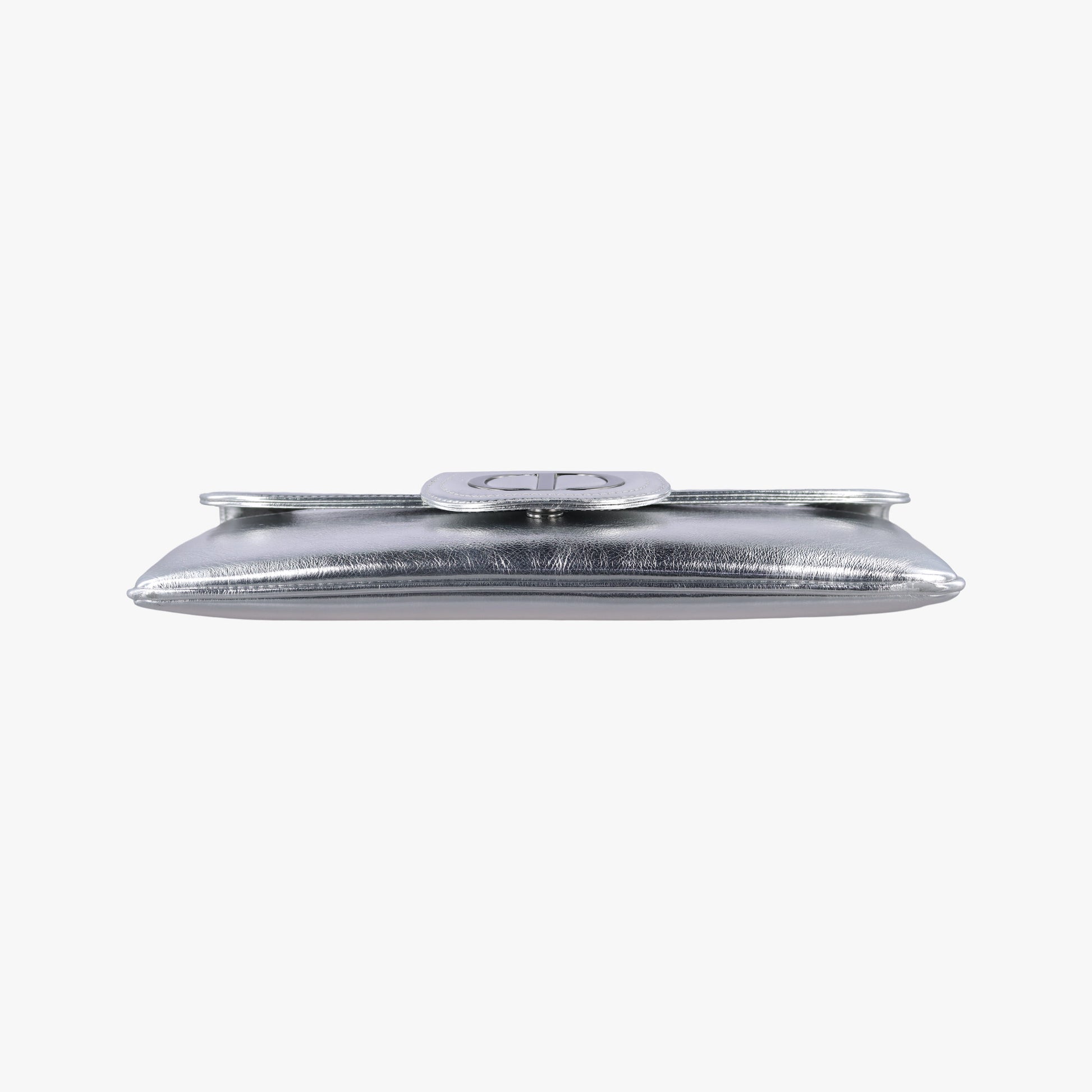 Dior double Medium Silver Leather 10-MA-0241ディオール ダブル ミディアム シルバー レザー 10-MA-0241