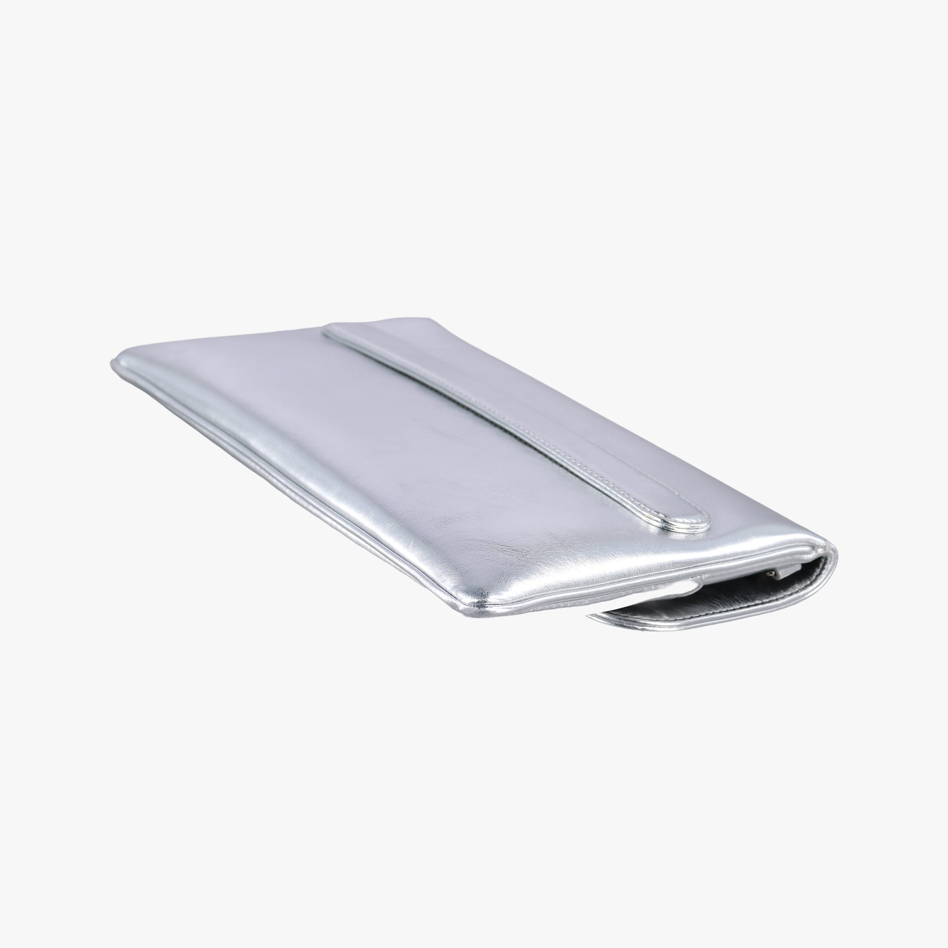 Dior double Medium Silver Leather 10-MA-0241ディオール ダブル ミディアム シルバー レザー 10-MA-0241