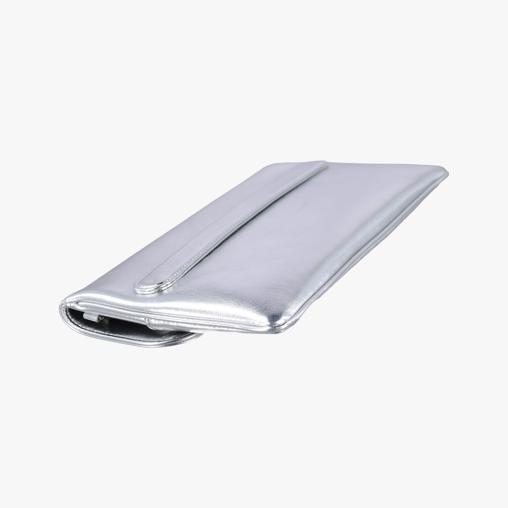 Dior double Medium Silver Leather 10-MA-0241ディオール ダブル ミディアム シルバー レザー 10-MA-0241