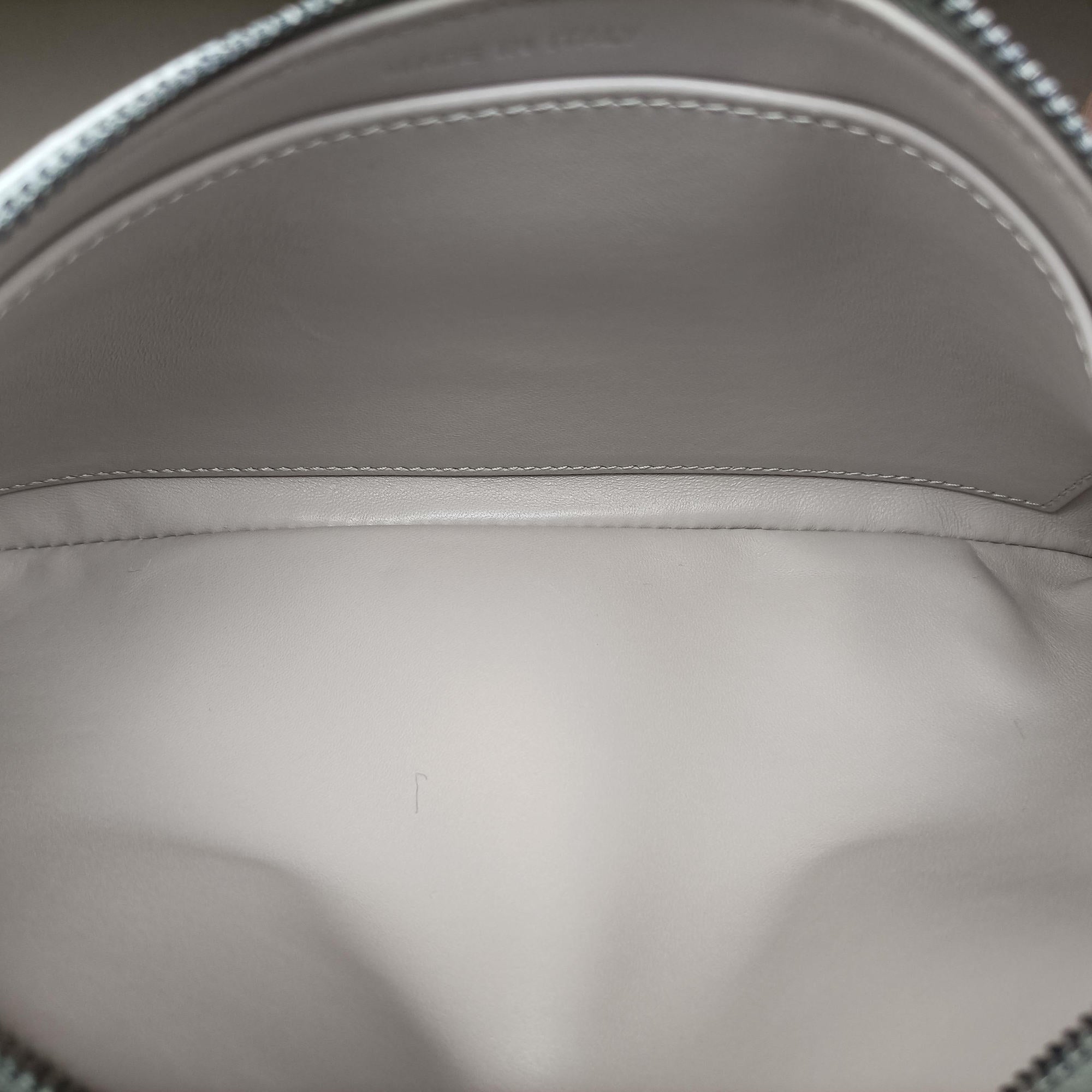 Dior double Medium Silver Leather 10-MA-0241ディオール ダブル ミディアム シルバー レザー 10-MA-0241