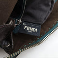 Pre-owned Fendi Selleria Lei Whipstitch Green Leather× Python  shoulderbag | stylenewstar
