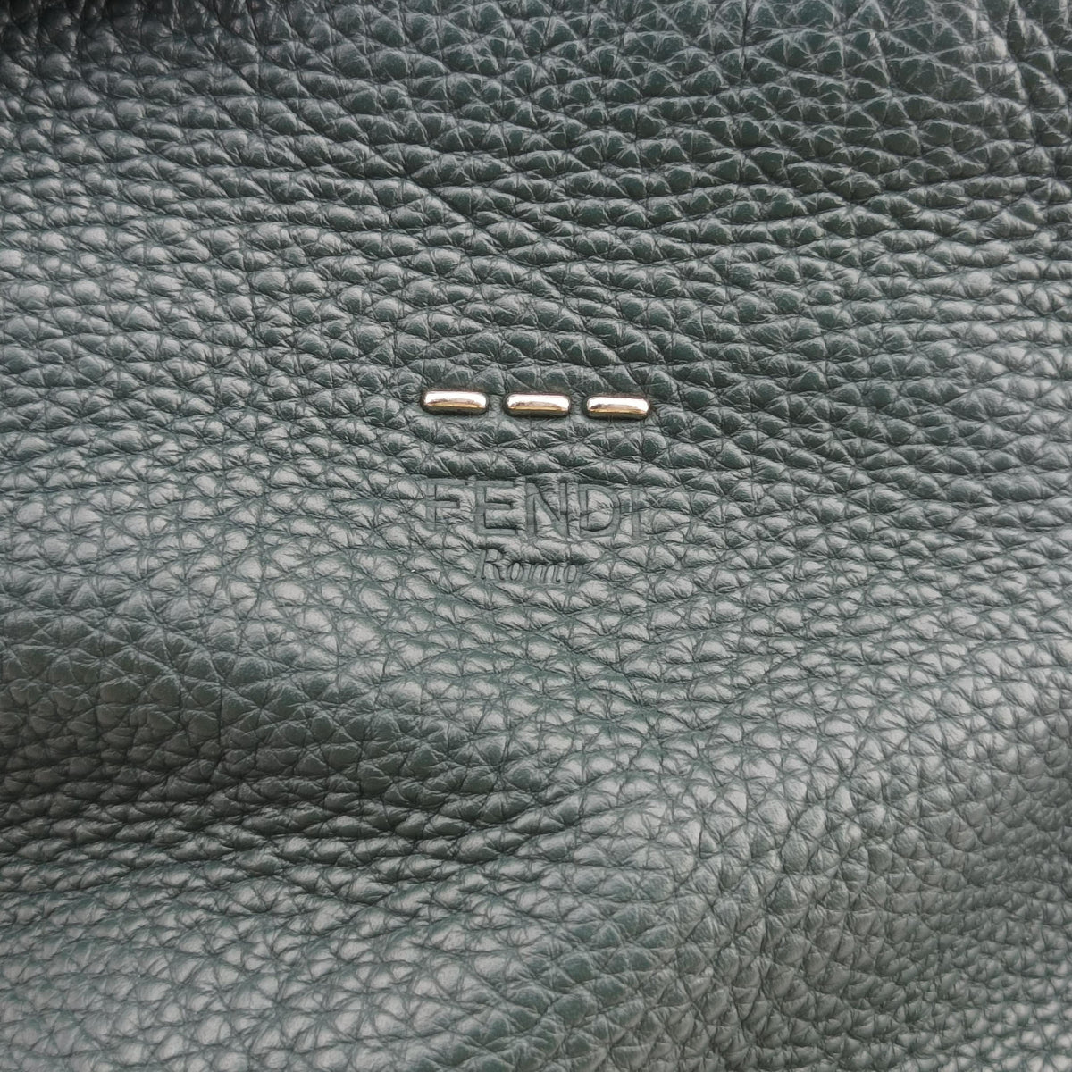 Pre-owned Fendi Selleria Lei Whipstitch Green Leather× Python  shoulderbag | stylenewstar