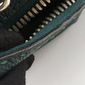 Pre-owned Fendi Selleria Lei Whipstitch Green Leather× Python  shoulderbag | stylenewstar