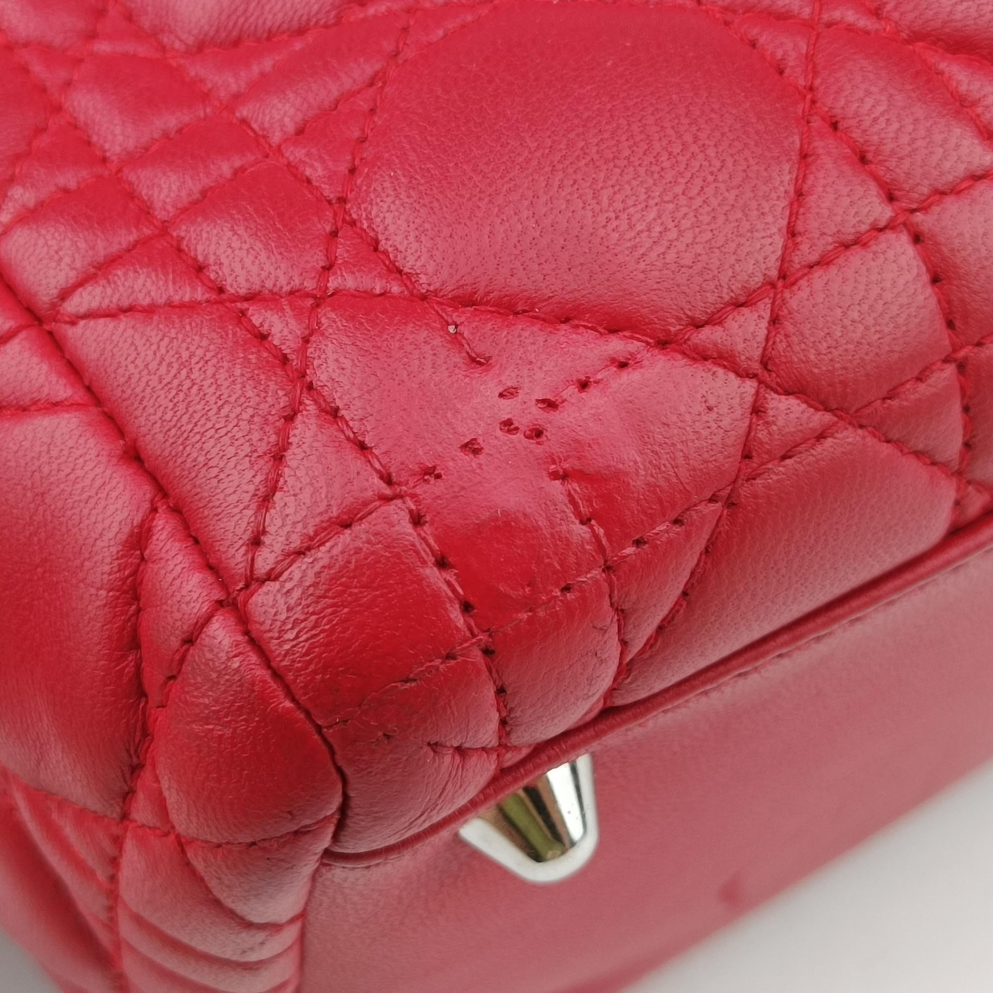 Lady Dior Red lambskin 01-MA-1029レディディオール レッド ラムスキン 01-MA-1029