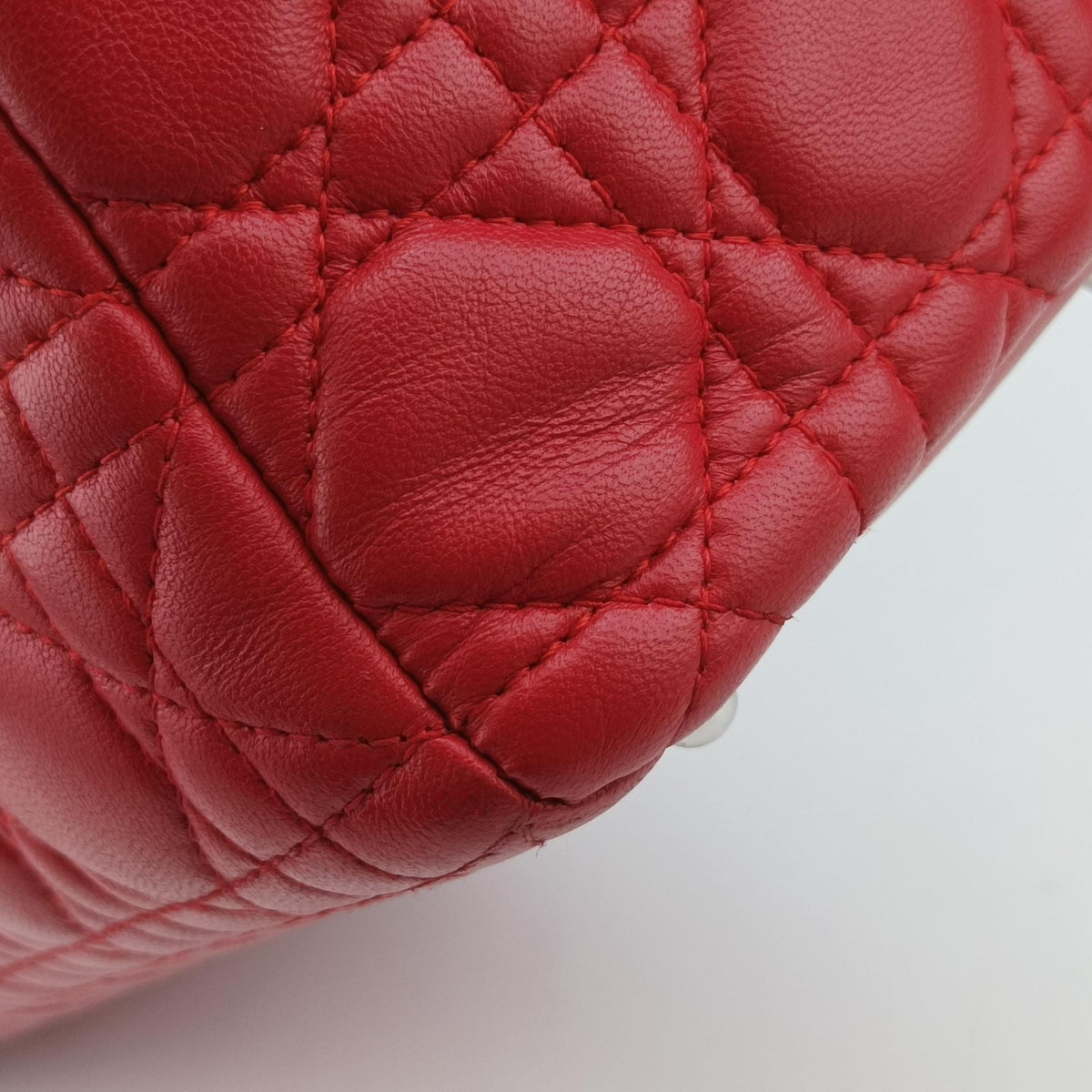 Lady Dior Red lambskin 01-MA-1029レディディオール レッド ラムスキン 01-MA-1029