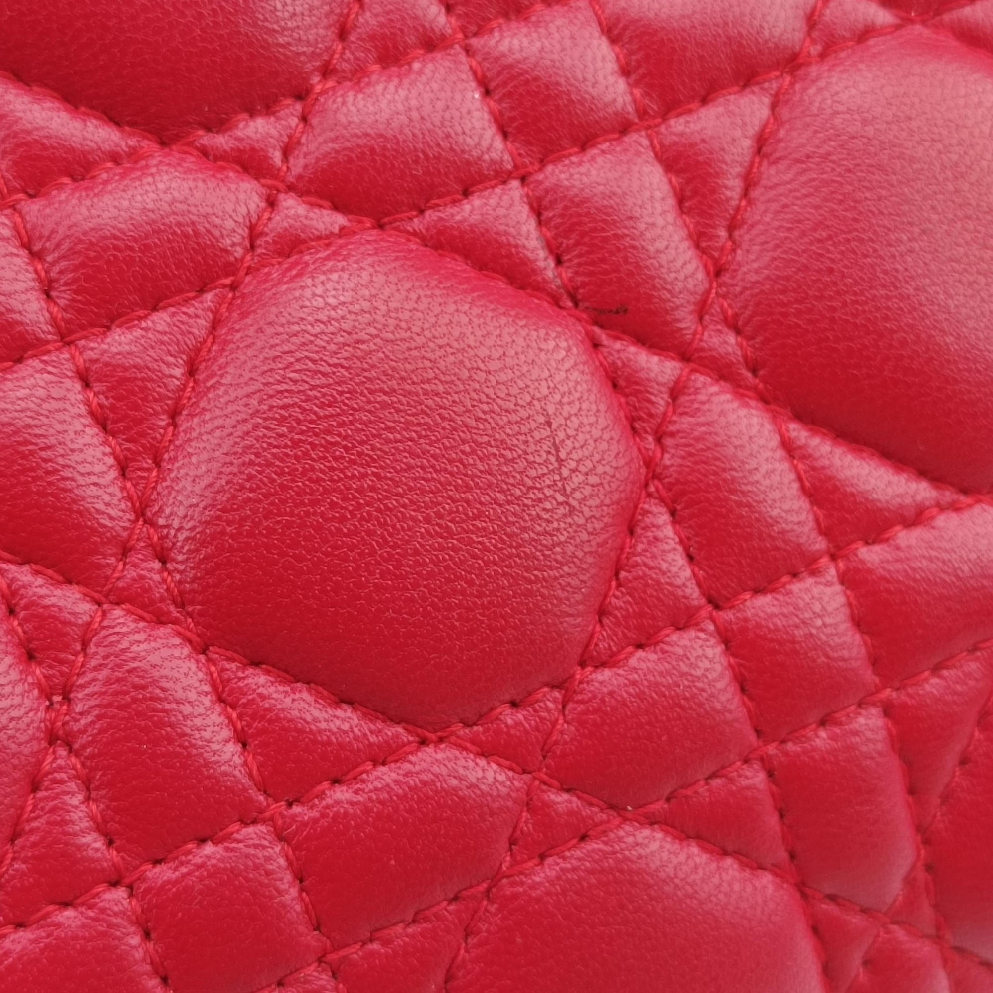 Lady Dior Red lambskin 01-MA-1029レディディオール レッド ラムスキン 01-MA-1029