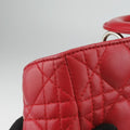 Lady Dior Red lambskin 01-MA-1029レディディオール レッド ラムスキン 01-MA-1029
