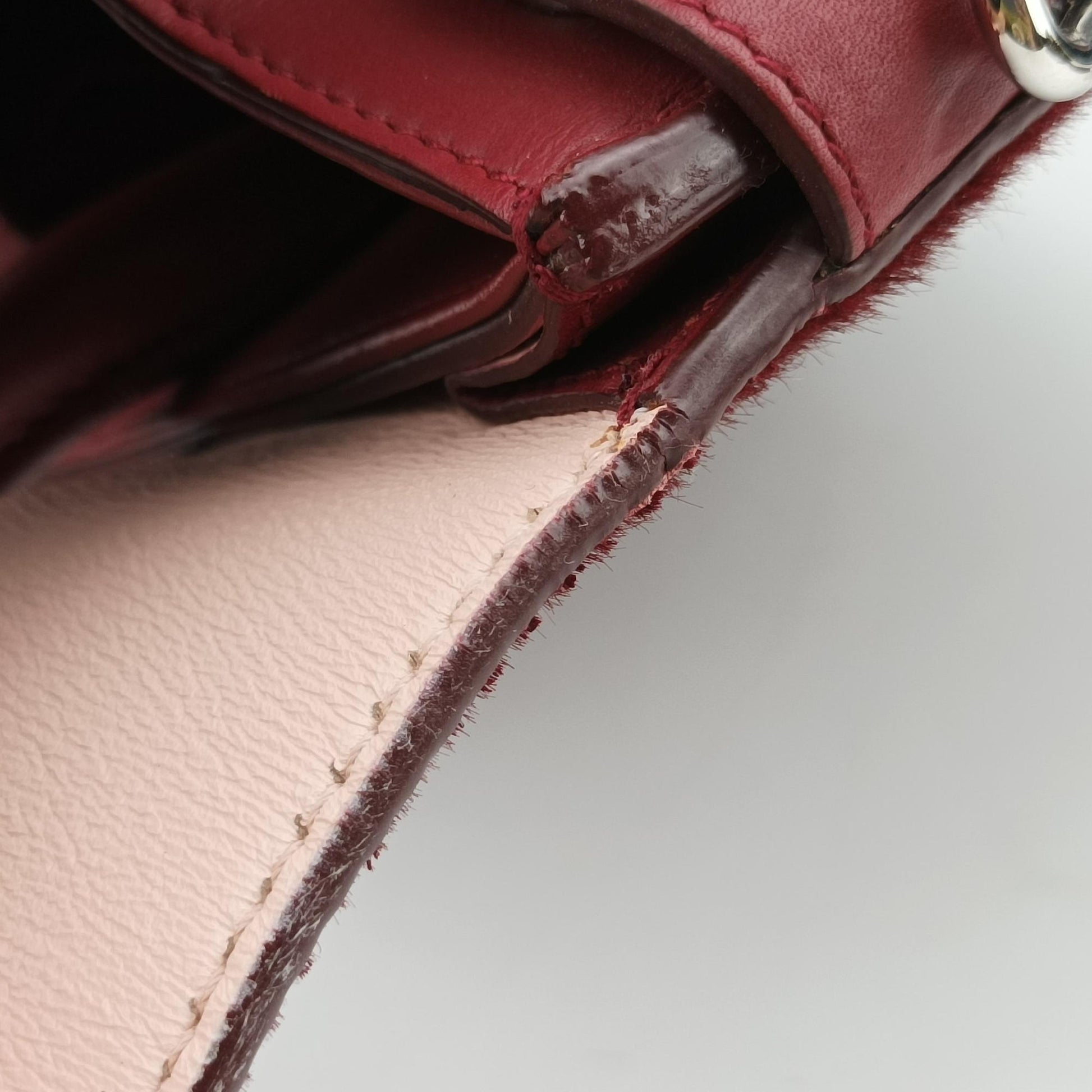 Diorever Red ponyhair 19-MA-0196ディオールエヴァー レッド ハラコ 19-MA-0196