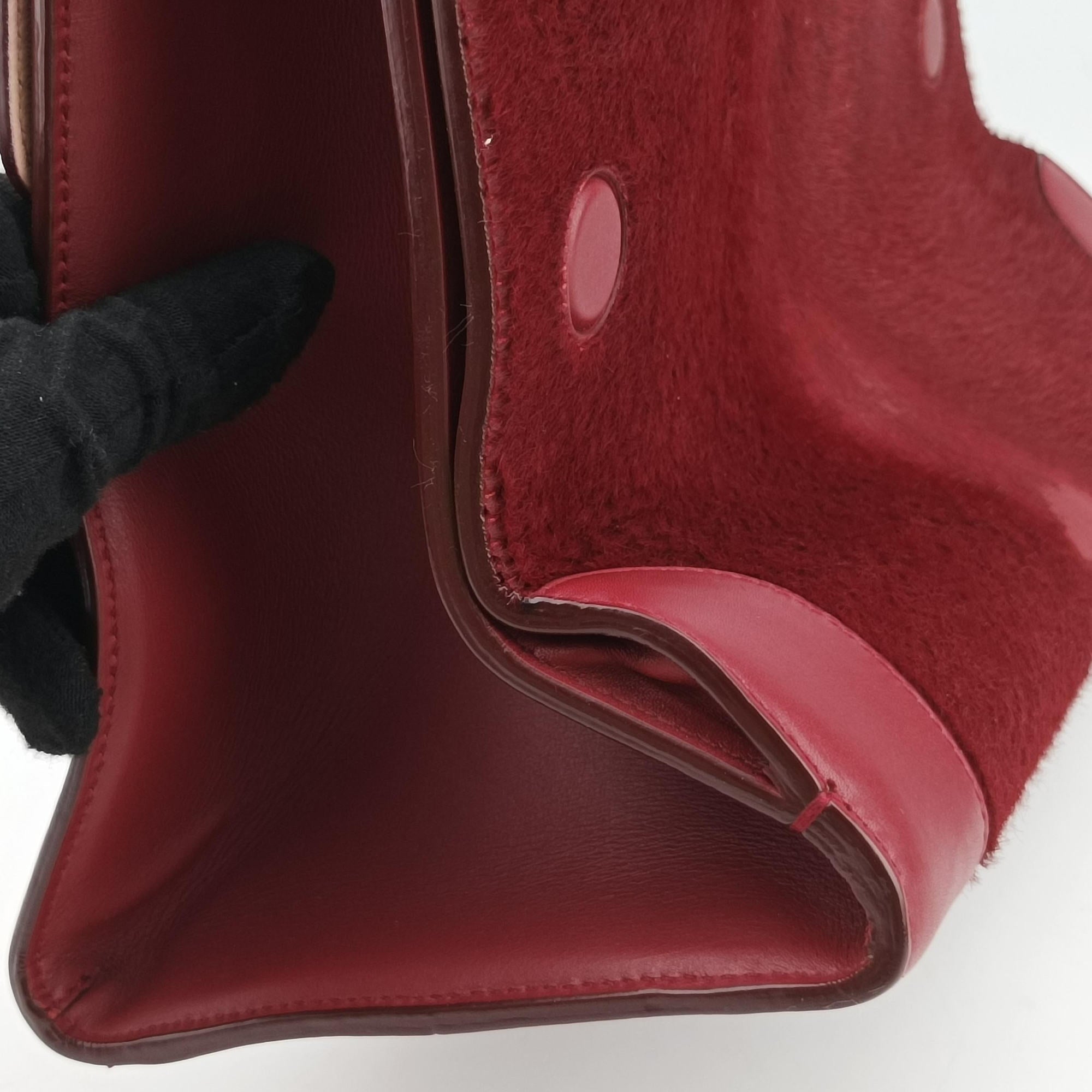 Diorever Red ponyhair 19-MA-0196ディオールエヴァー レッド ハラコ 19-MA-0196