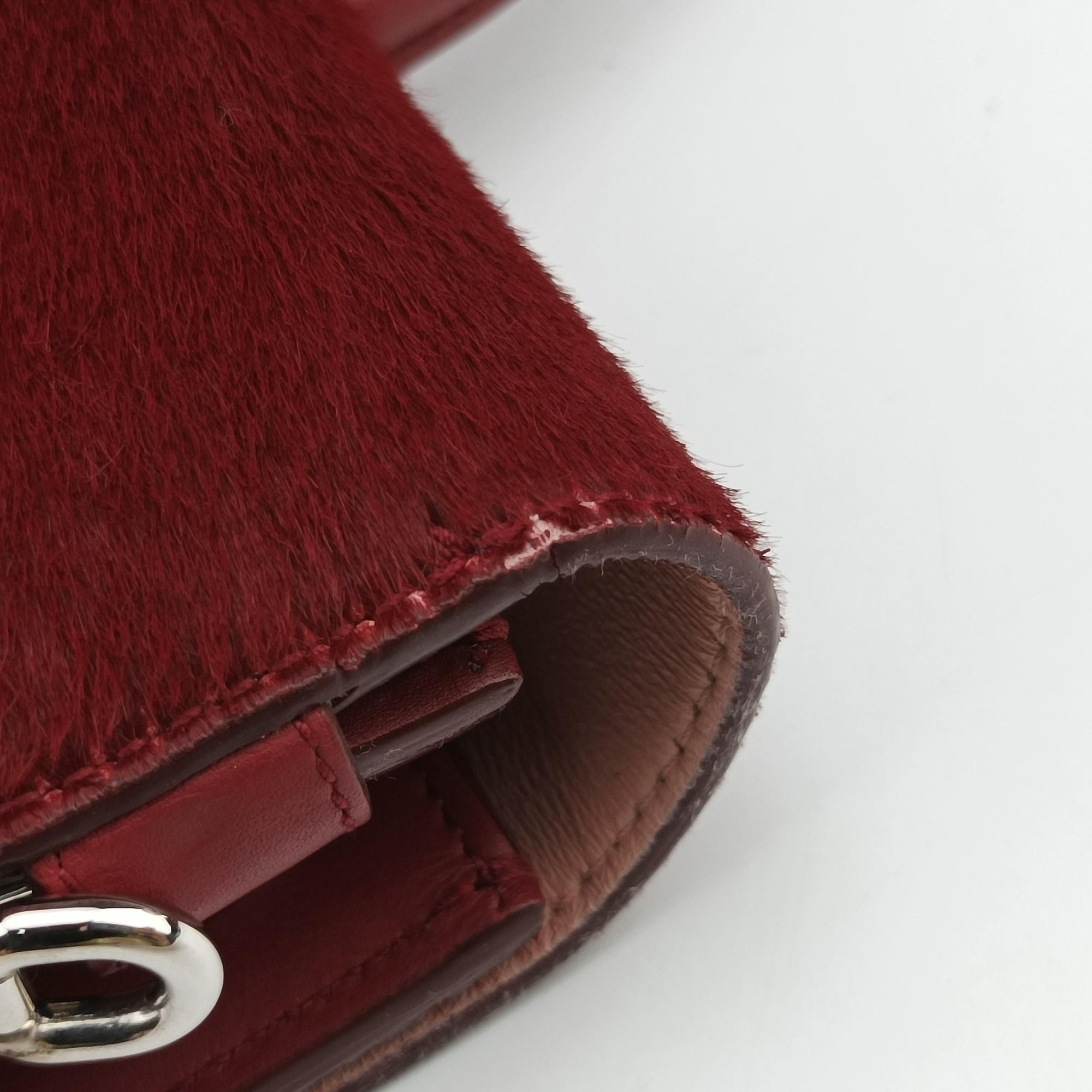 Diorever Red ponyhair 19-MA-0196ディオールエヴァー レッド ハラコ 19-MA-0196
