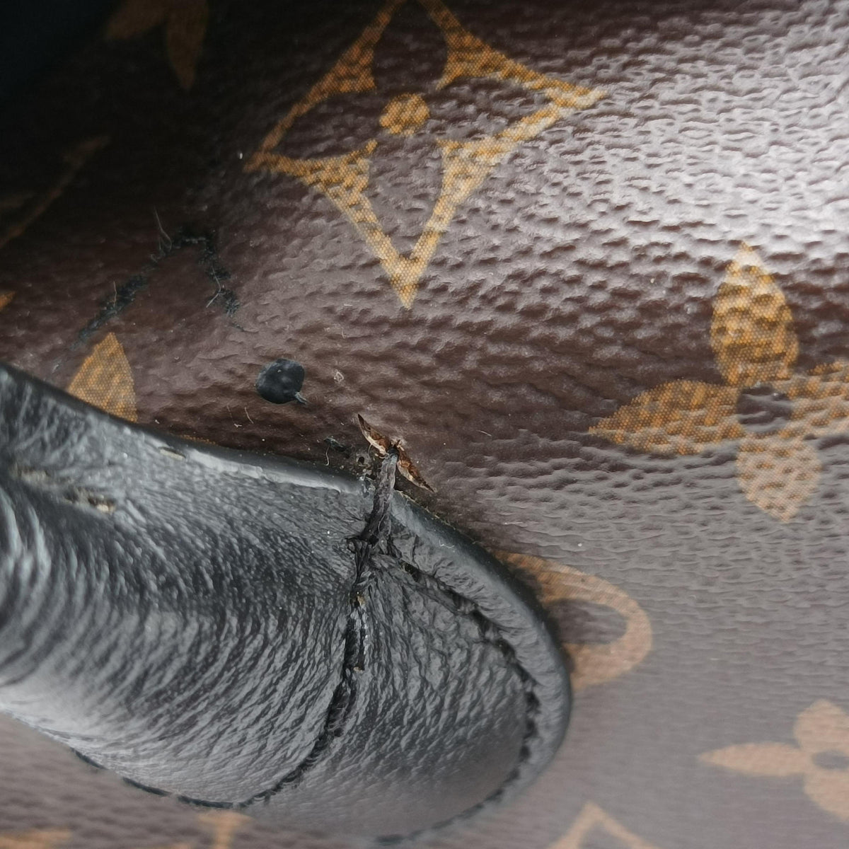 Flandrin Brown×Black Monogram canvas×calf leather M41595 DU1158フランドリン モノグラム/ブラウン×ブラック モノグラムキャンバス×カーフレザー M41595 DU1158